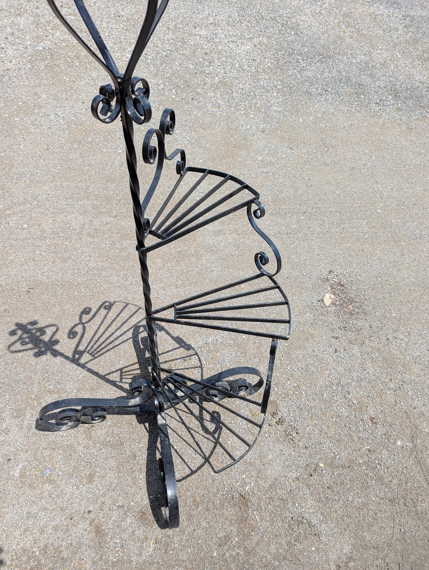 Black Wrought Iron Plant Stand