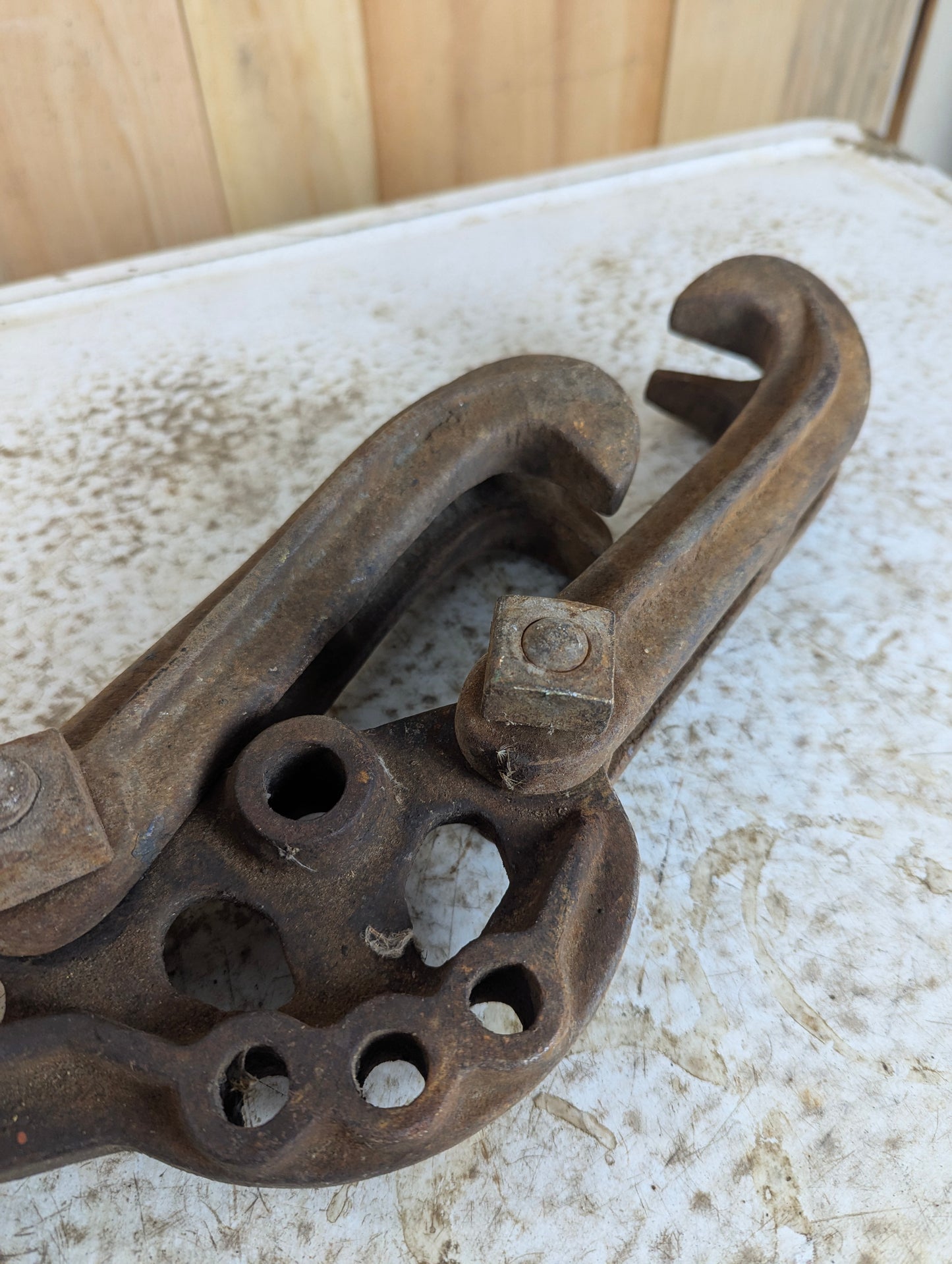 Antique Cast Iron Railroad Spike and Tie Puller