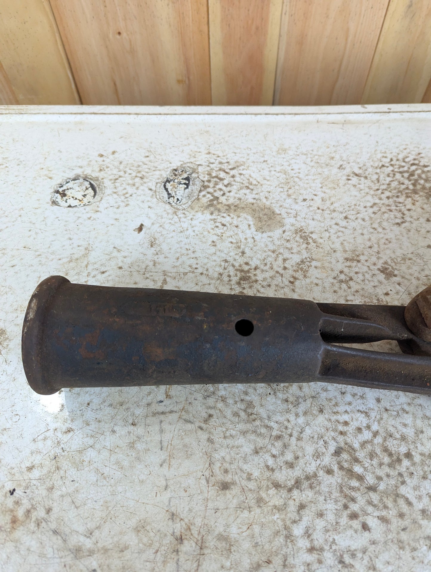 Antique Cast Iron Railroad Spike and Tie Puller