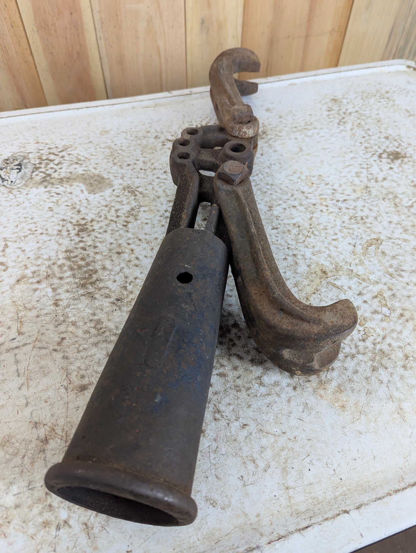 Antique Cast Iron Railroad Spike and Tie Puller