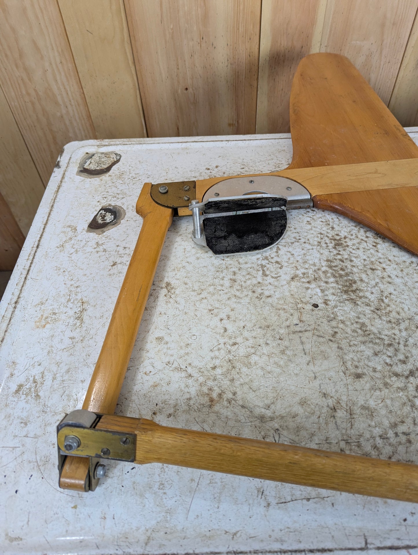 Vintage Wooden Rudder & Tiller