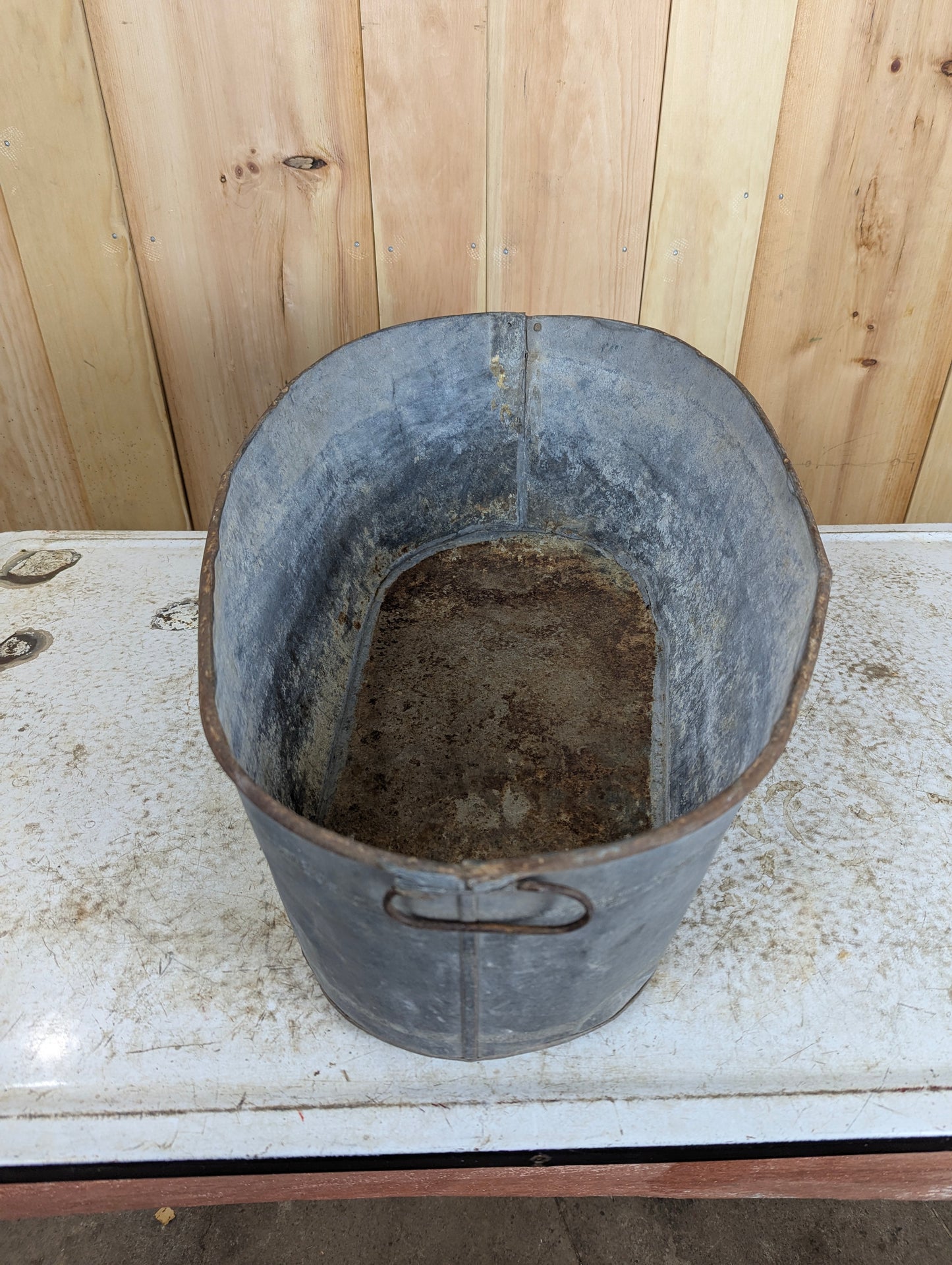 Antique McClary’s Baby Galvanized Tin Bathtub