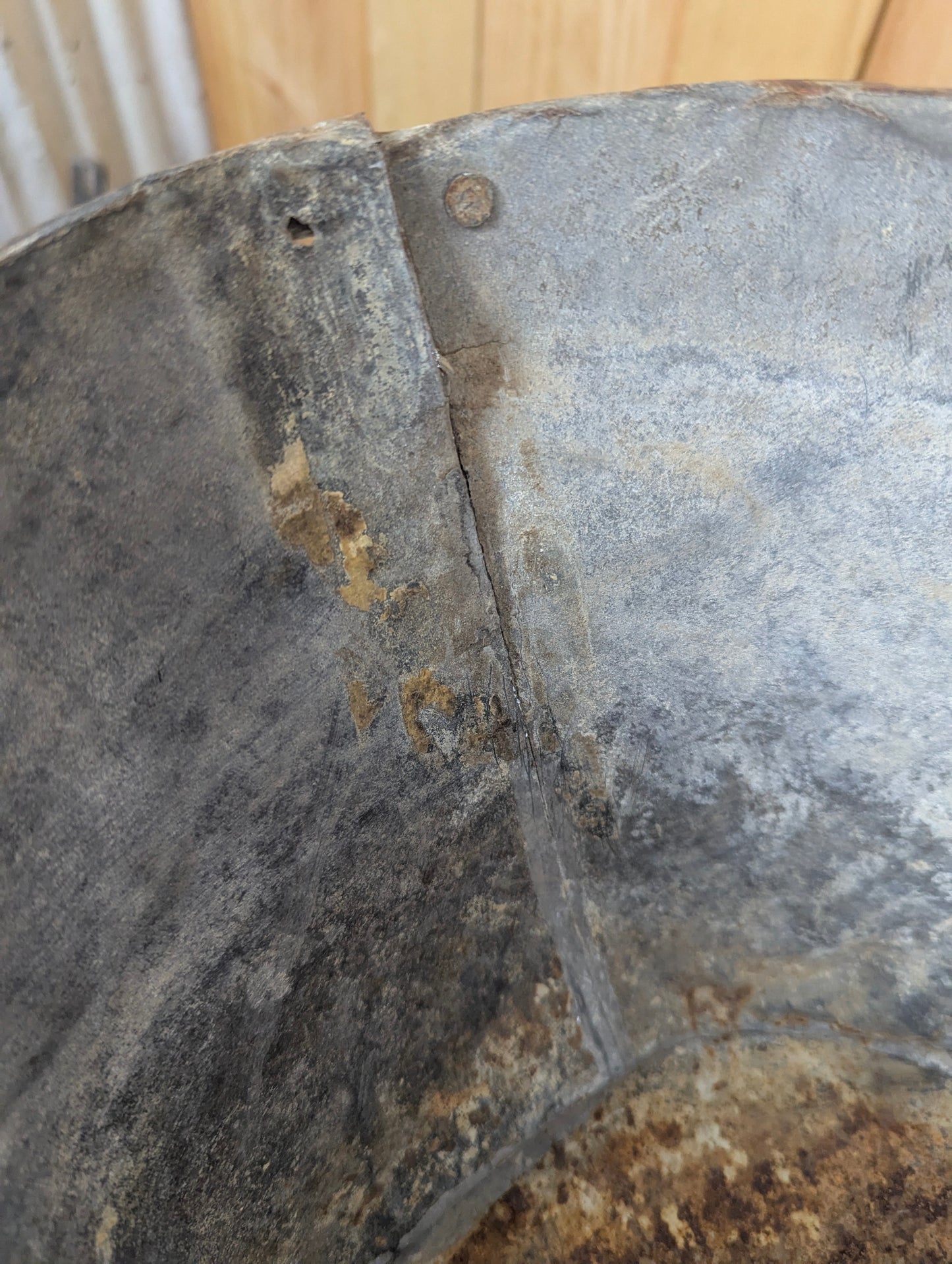 Antique McClary’s Baby Galvanized Tin Bathtub