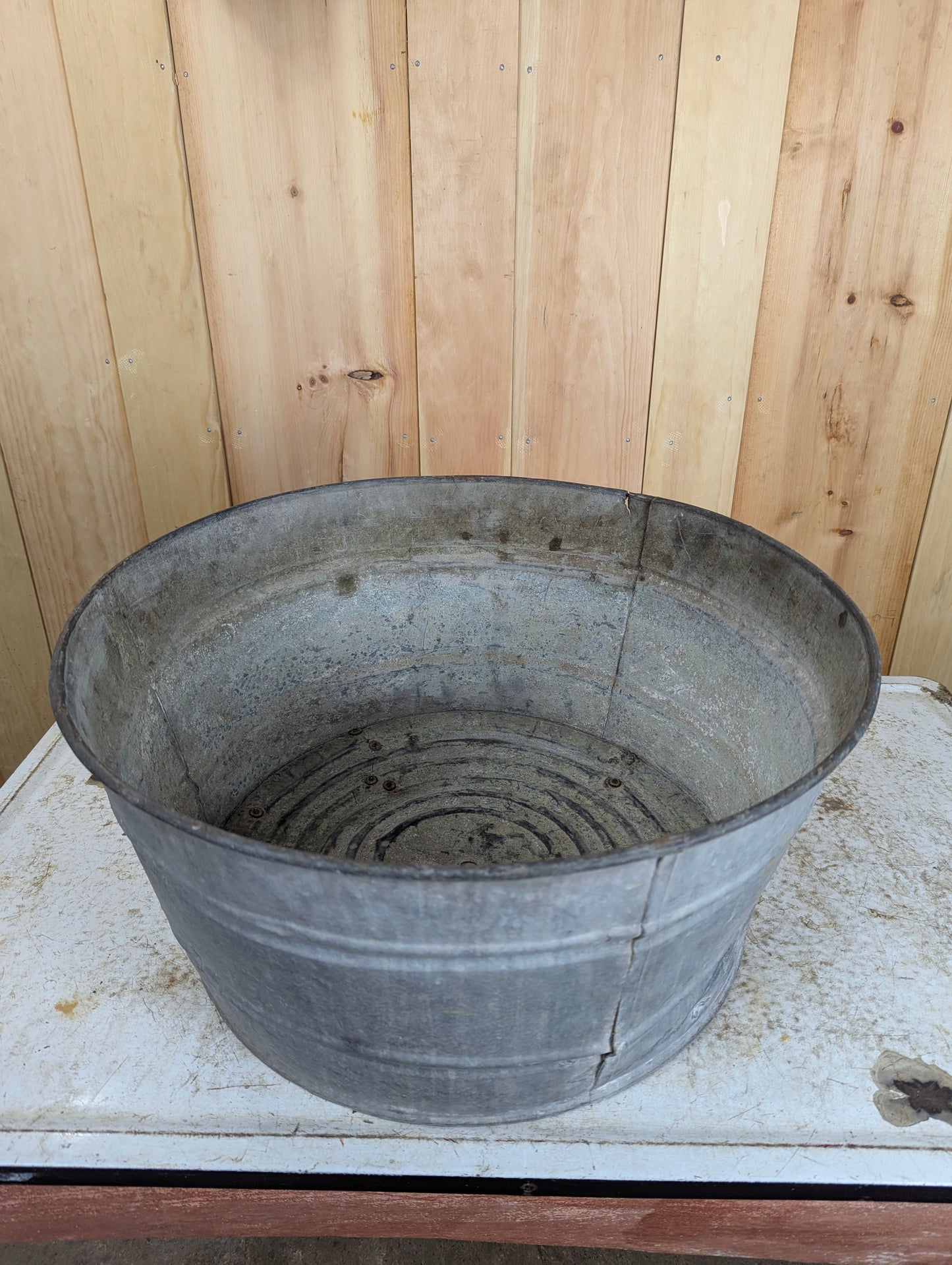 Round Galvanized Washtub