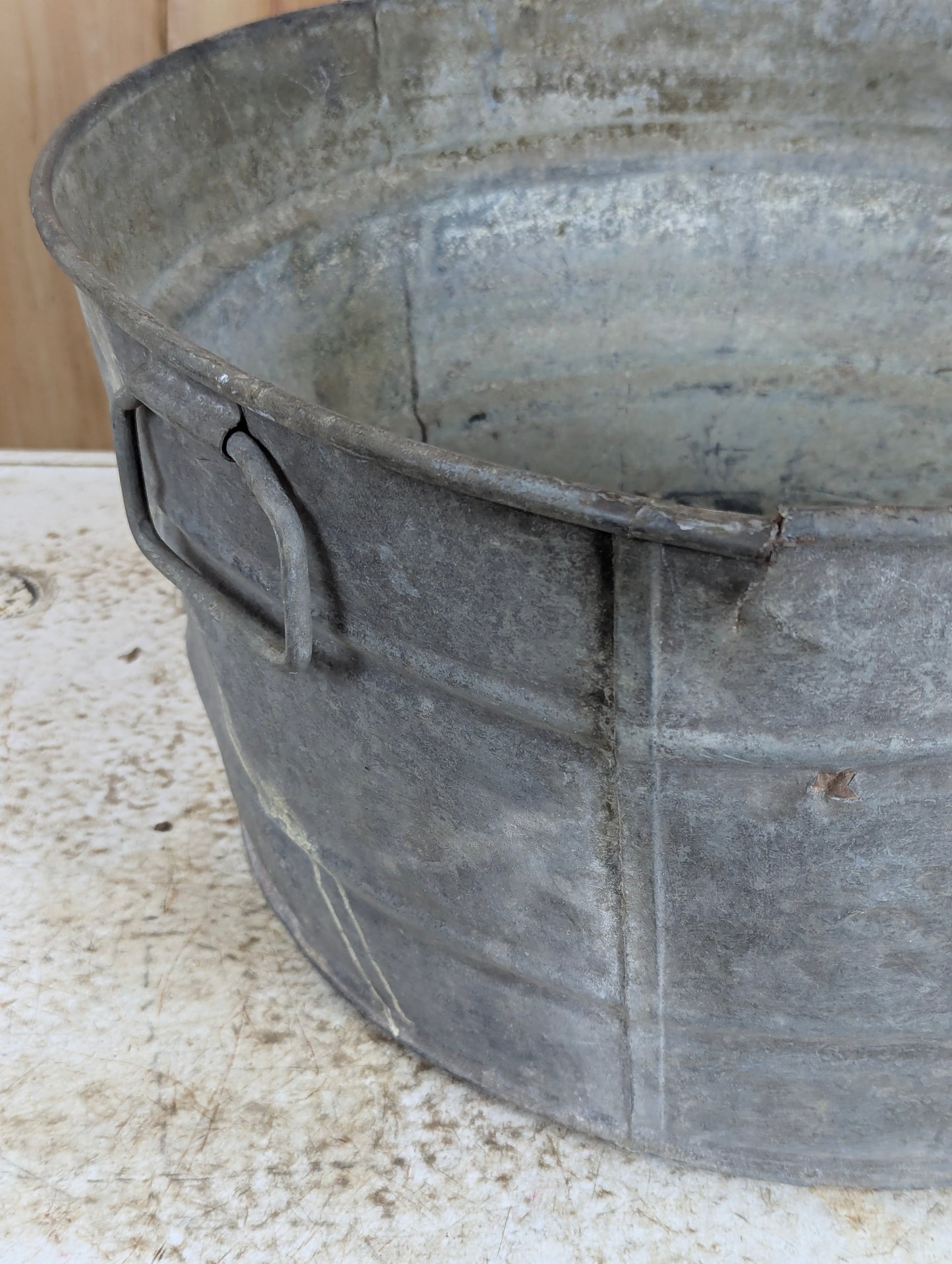 Round Galvanized Washtub