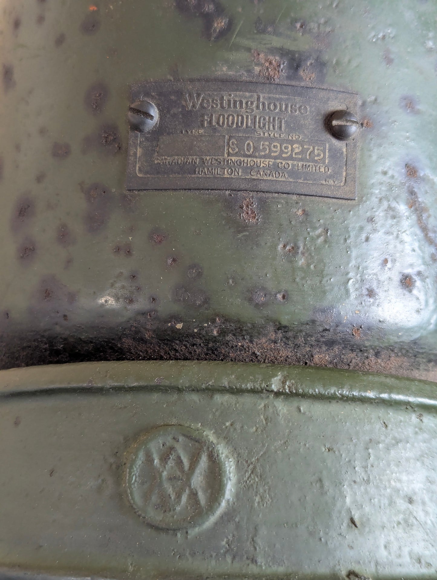 Vintage Westinghouse Diolux Floodlighting Unit