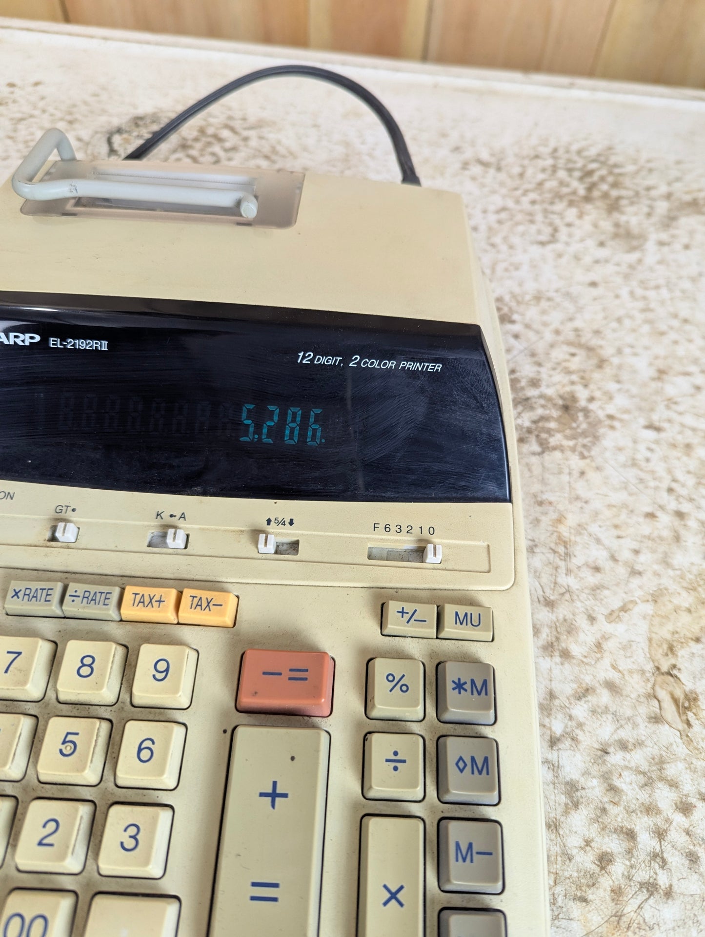 Sharp EL-2192R Electric Calculator