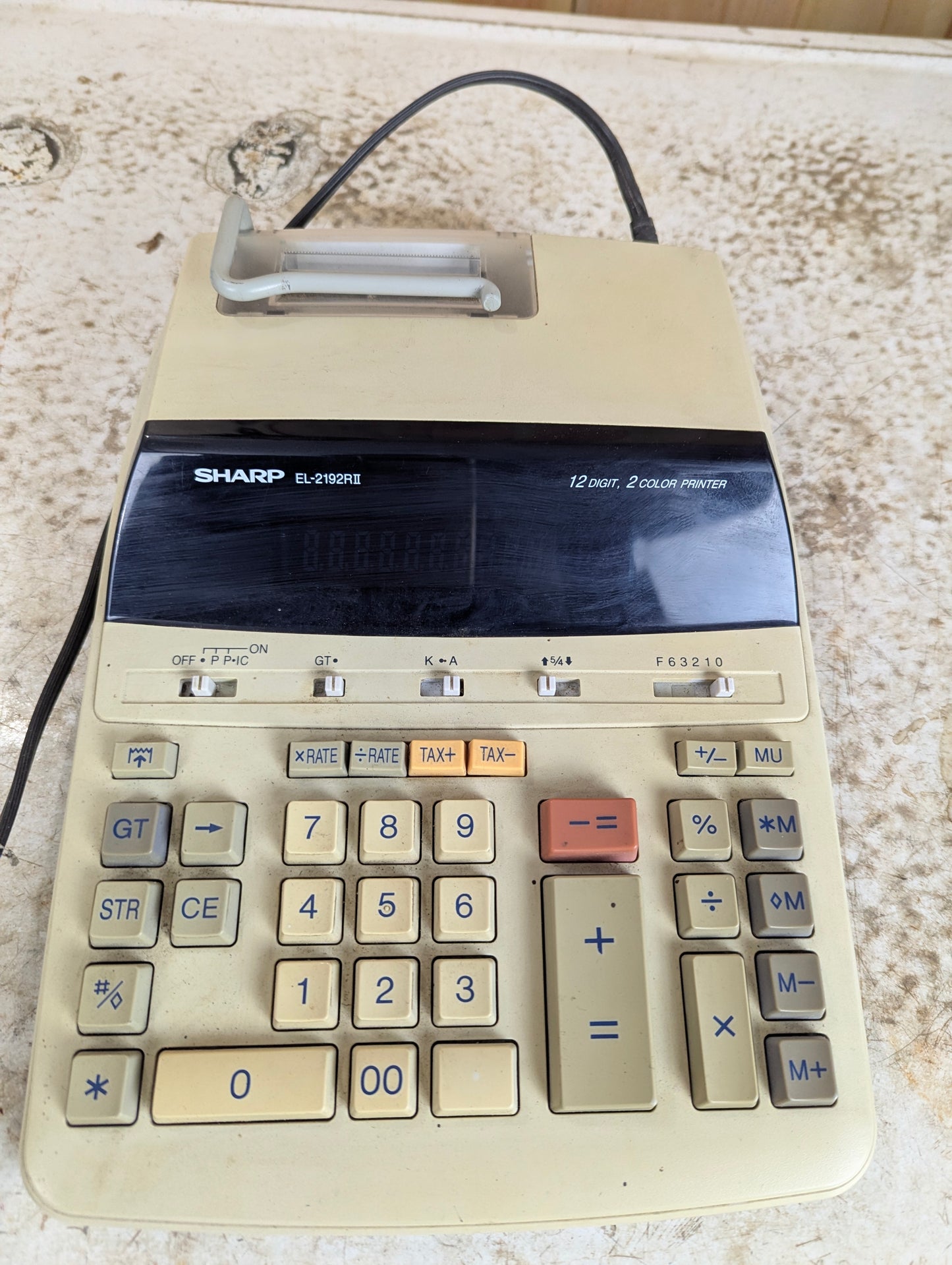 Sharp EL-2192R Electric Calculator