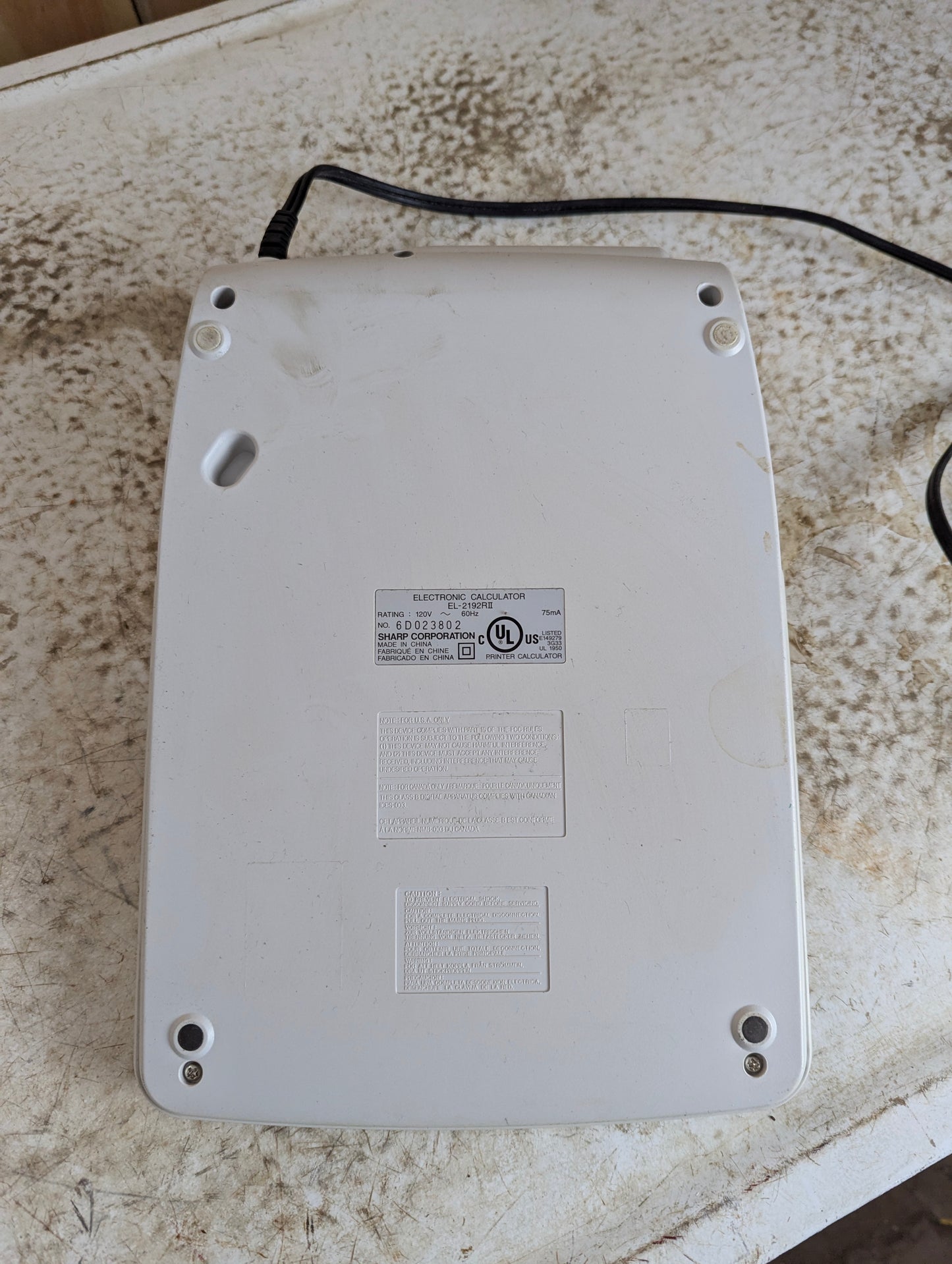 Sharp EL-2192R Electric Calculator
