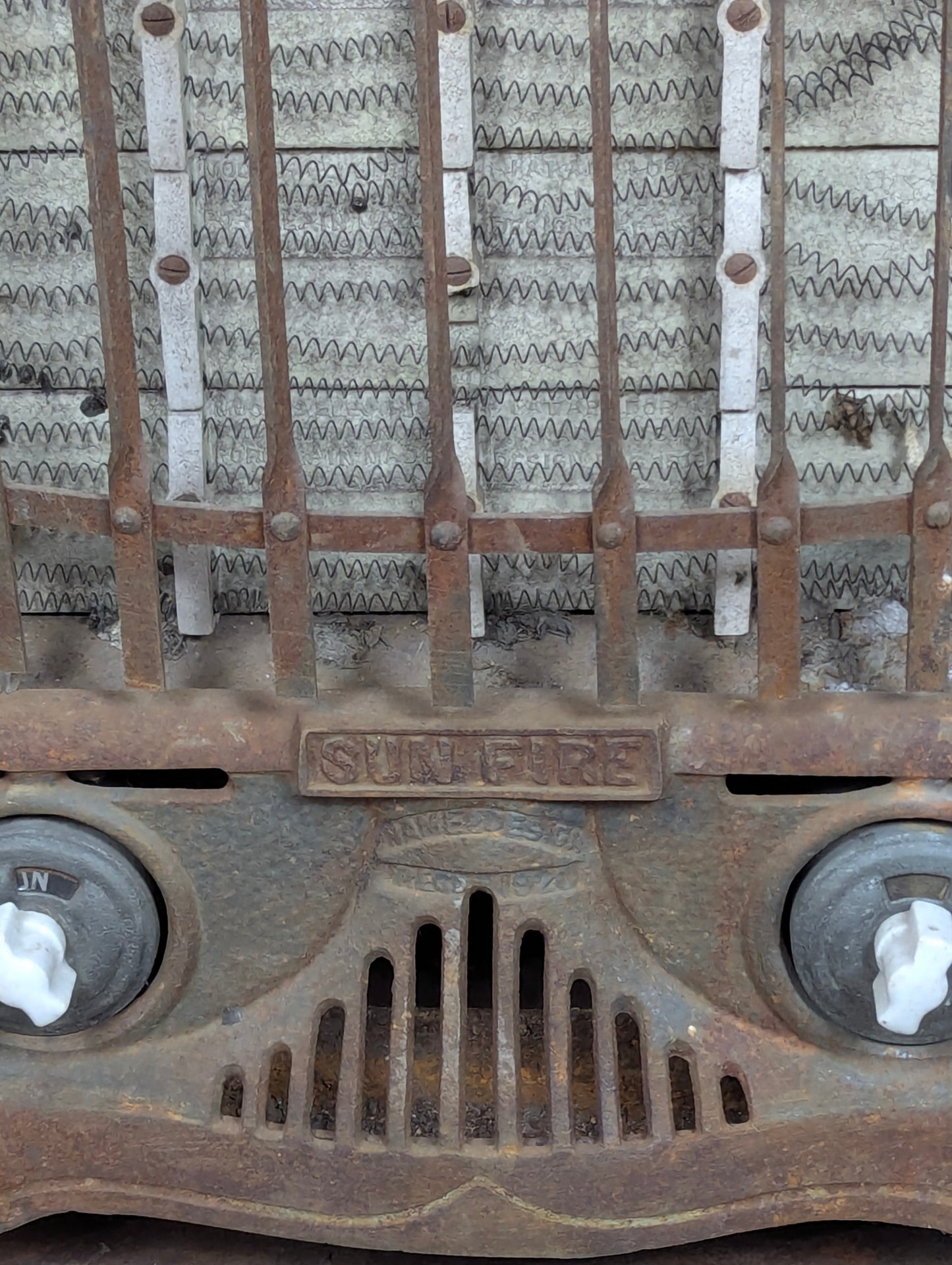 Antique Sunfire Fireplace Insert Electric Heater