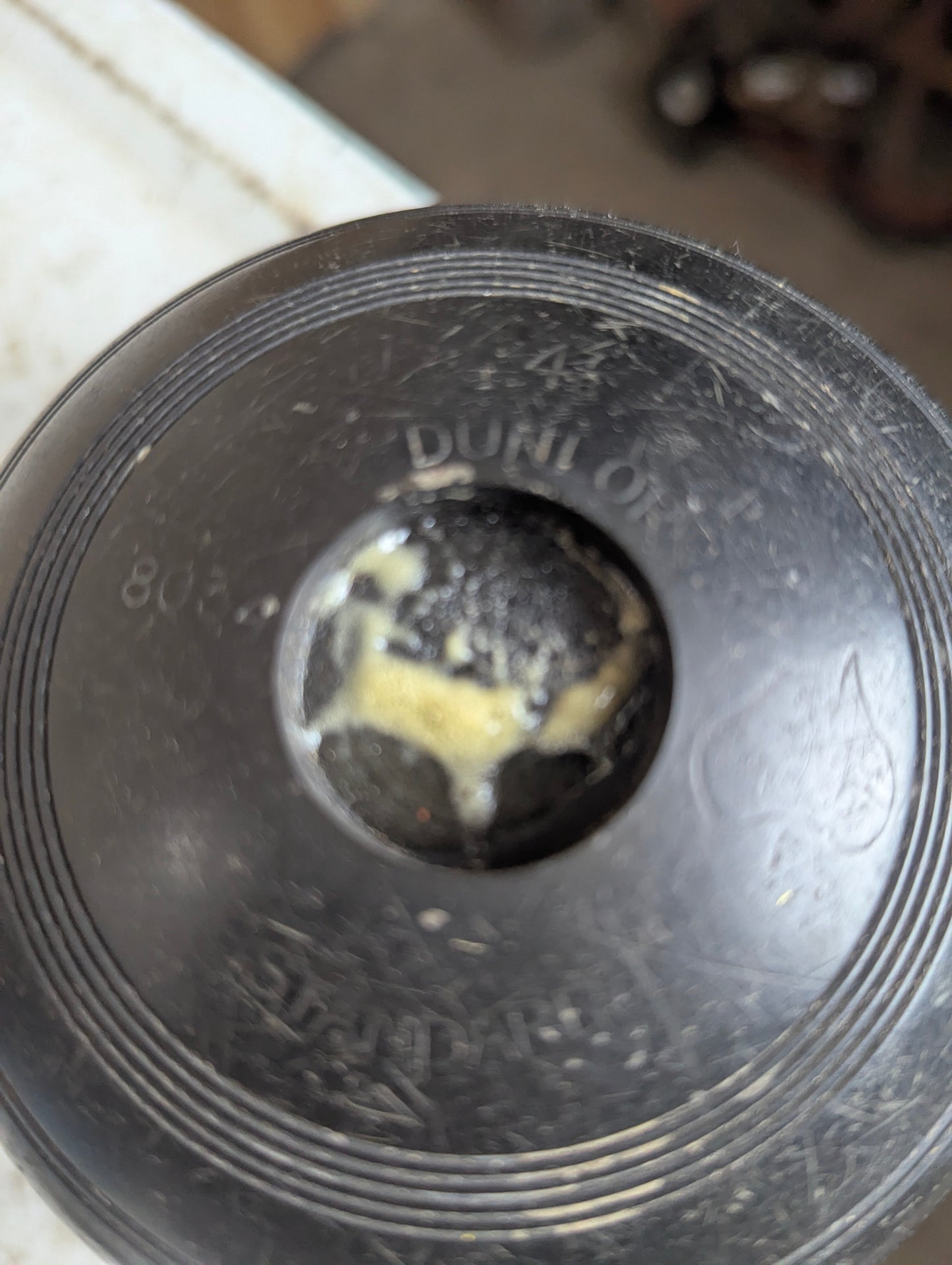 Vintage Dunlop 4 7/8 Lawn Bowls with Carrying case