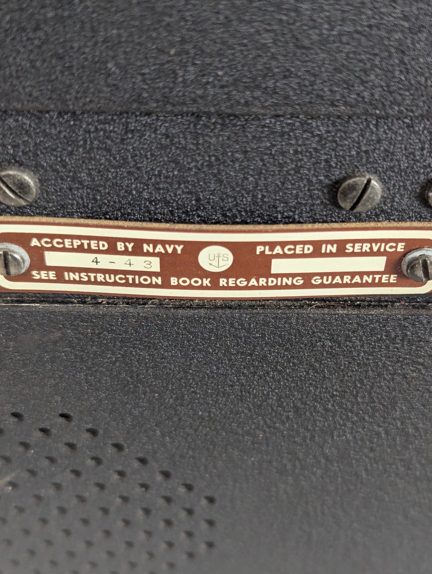 Vintage US Navy Model ABK-5 Zenith Corp Military Aircraft Radio Receiver IFF