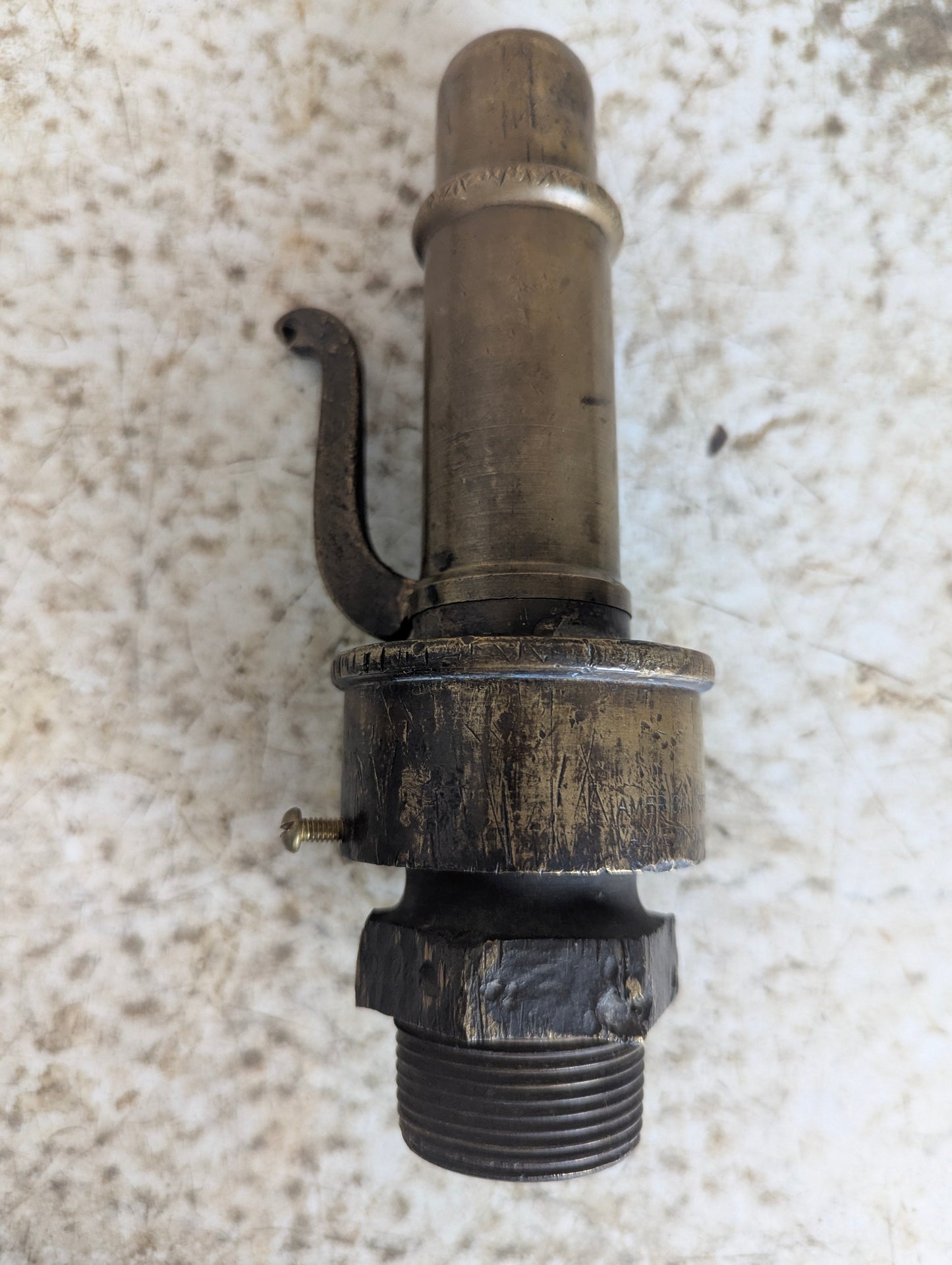 Vintage Brass American Steam Gauge & Valve Co. Steam Whistle