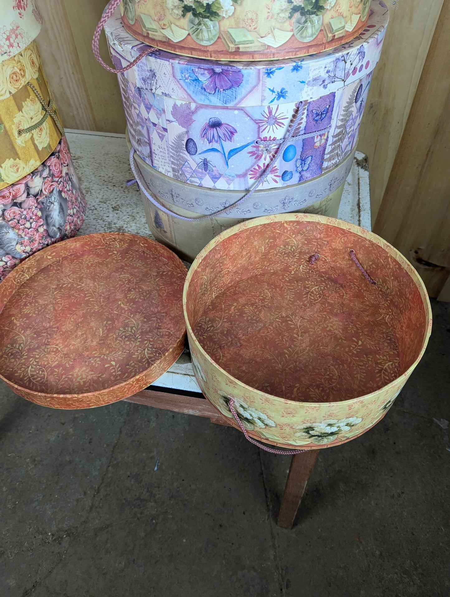 Vintage Hat Boxes