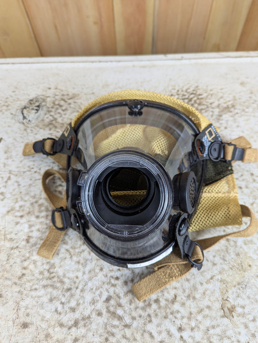 Scott AB-2000 Firefighter Full Face Piece SCBA Mask with Kevlar Head Net Size Large