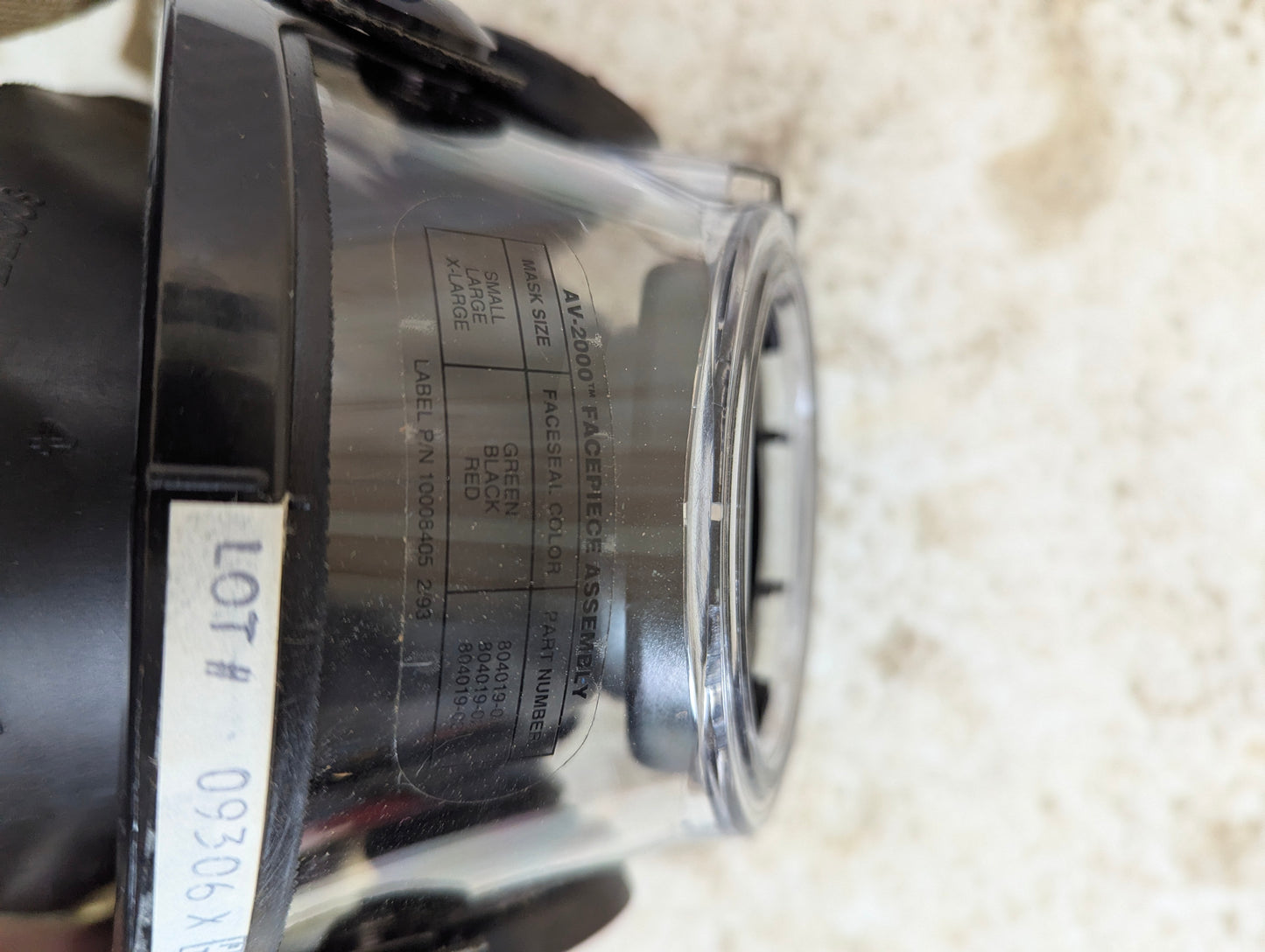 Scott AB-2000 Firefighter Full Face Piece SCBA Mask with Kevlar Head Net Size Large