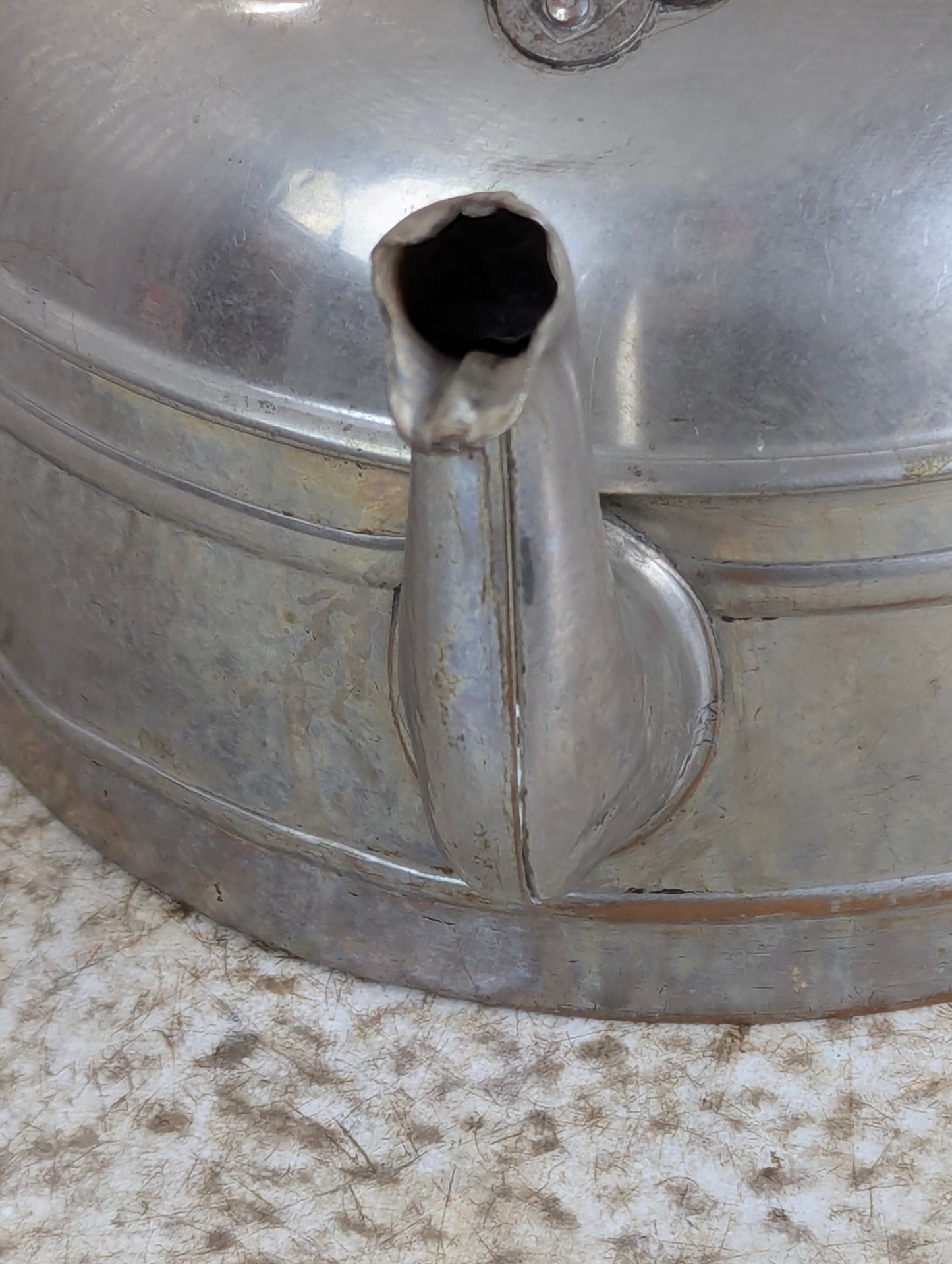 Vintage Large GSW Solid Copper Chrome Plated Kettle