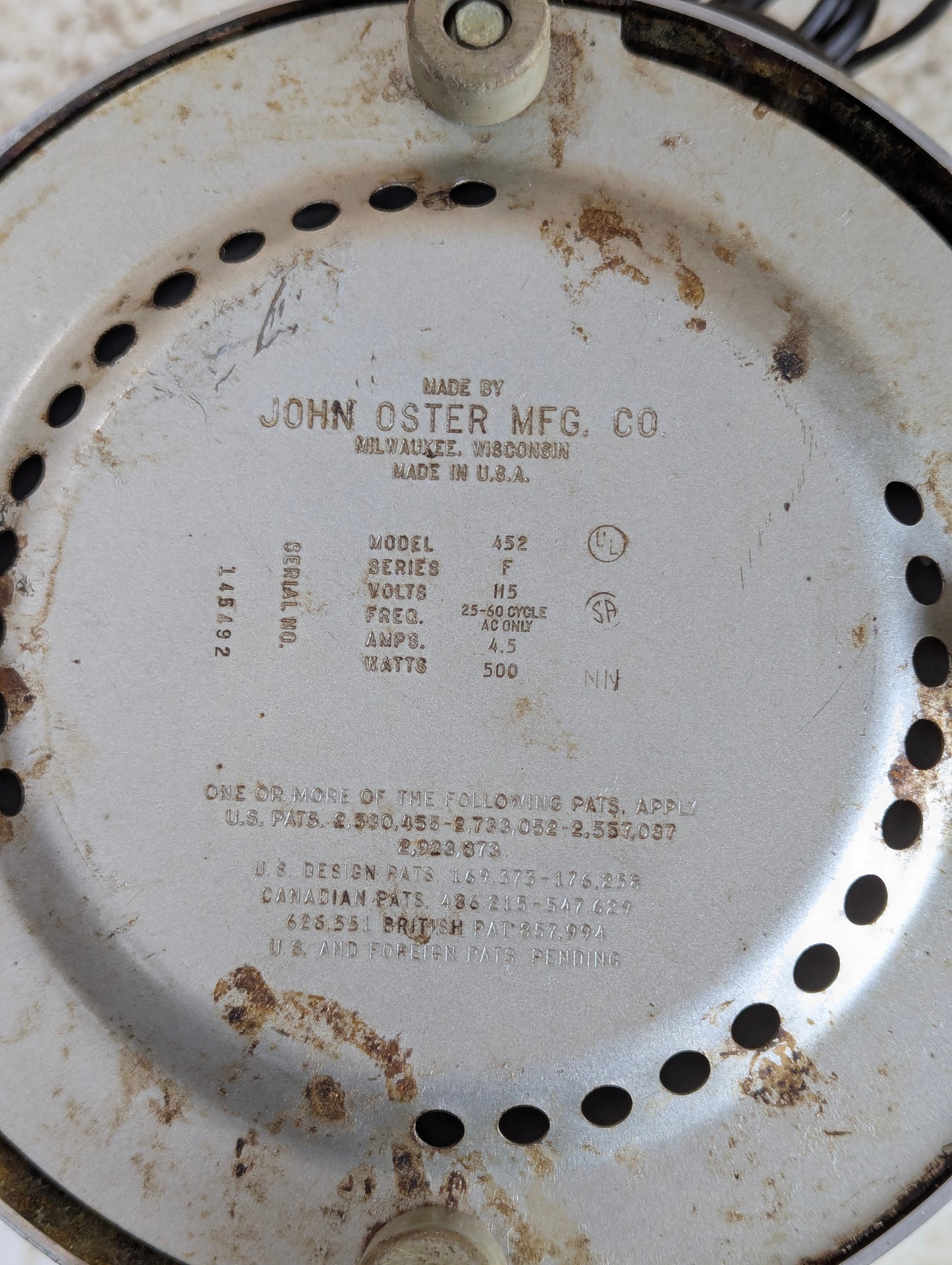 Vintage Osterizer Beehive Style Model 452. Blender