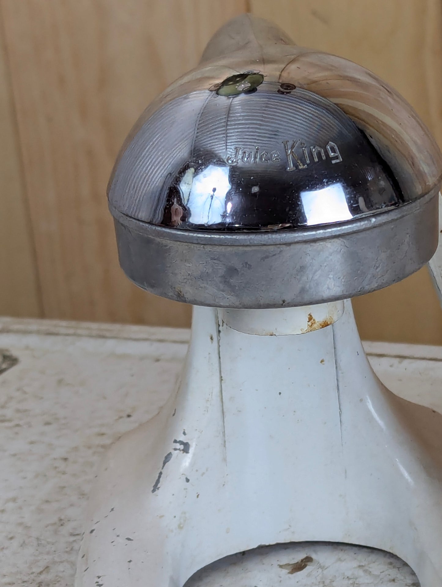 Vintage White and Chrome Juice King Juicer