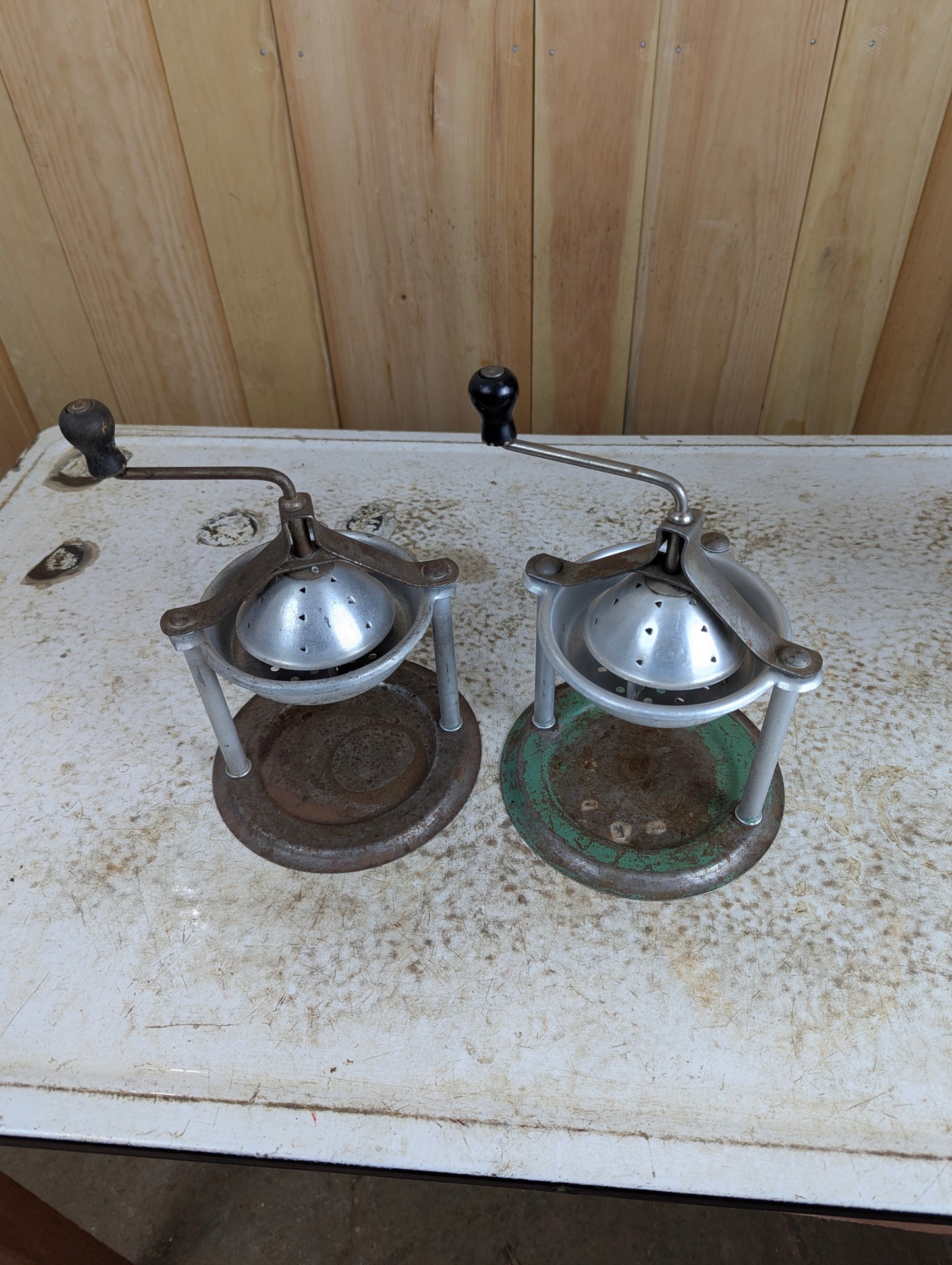 Pair of Vintage Handy Andy Manual Juicers