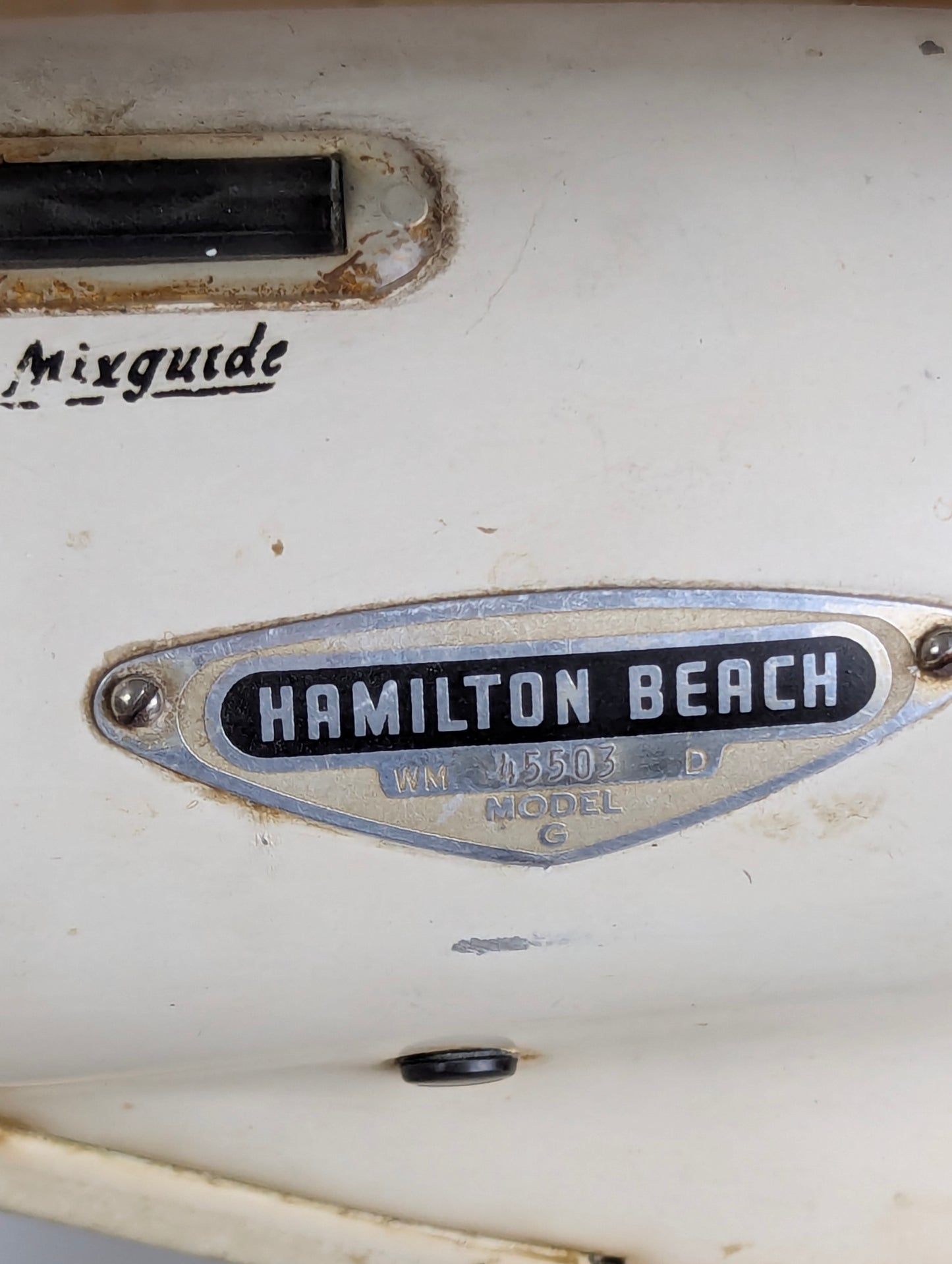 Vintage Hamilton Beach Model G Standard Mixer with Bowl