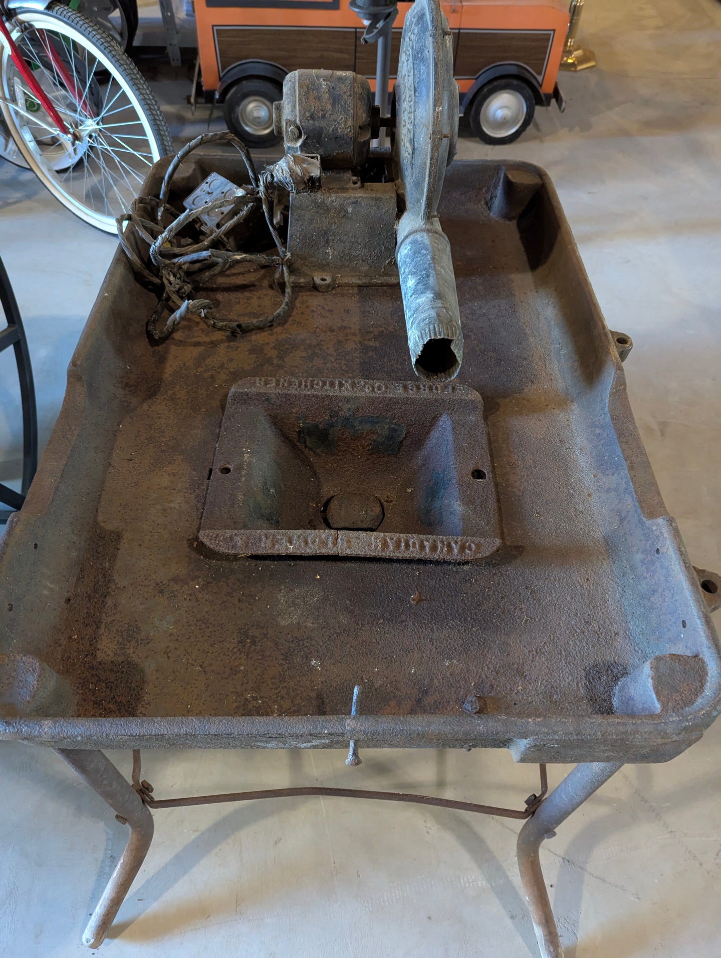 Antique Canadian Blower & Forge Co. Forge Table & No. 2E Electric Blower