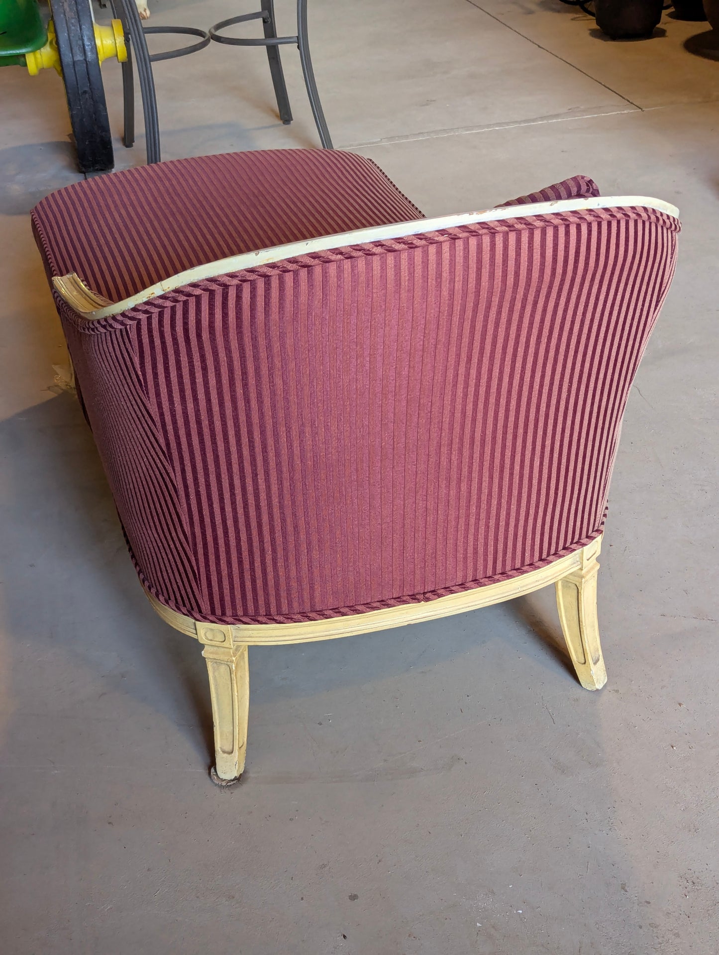 Vintage Striped Chaise Lounge