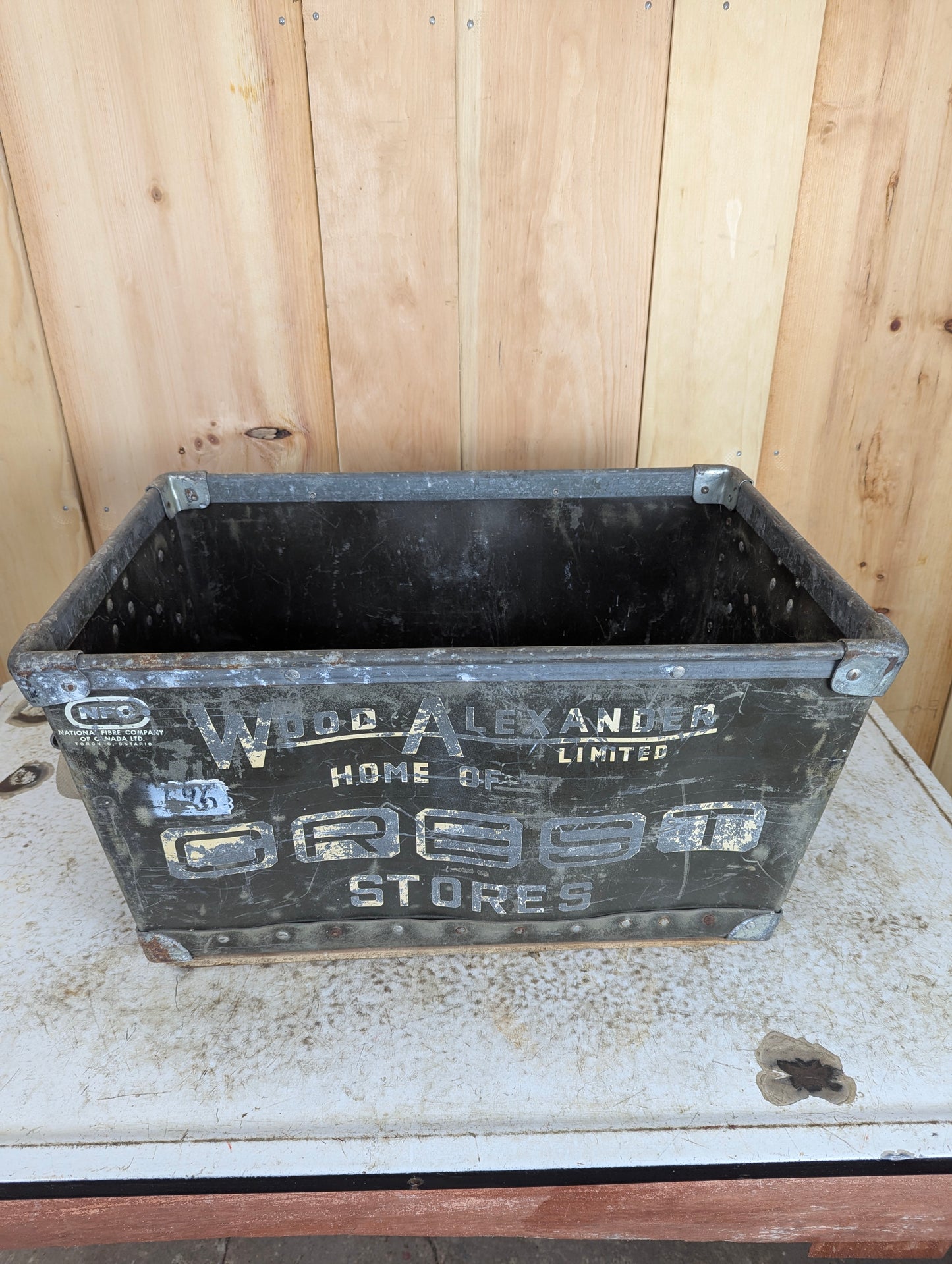 Vintage Metal Hardware Box