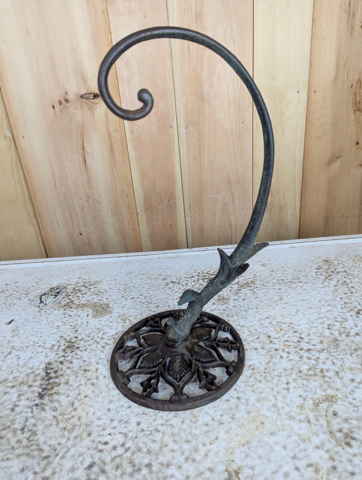 Vintage Cast Iron Banana Tree Holder