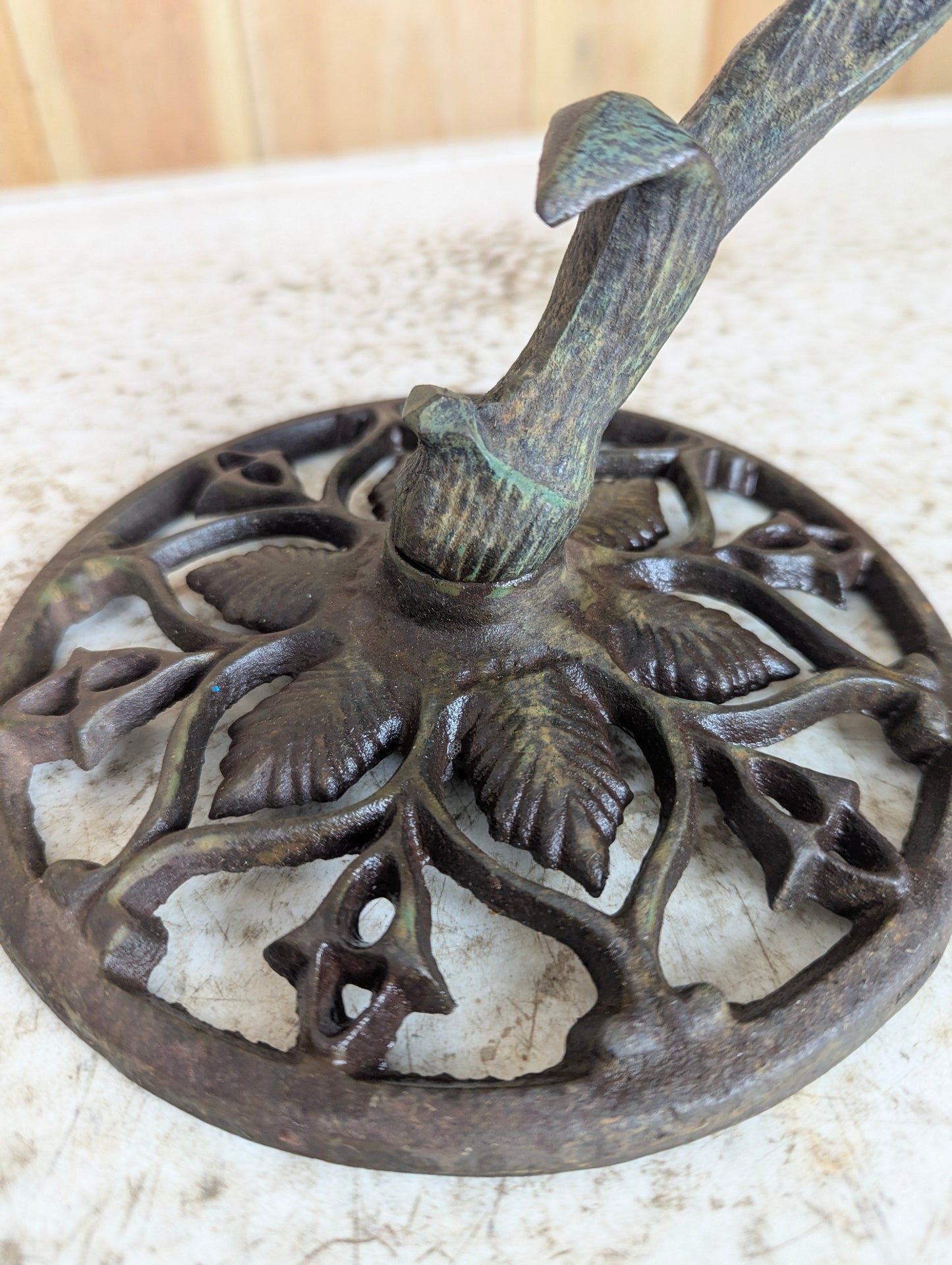 Vintage Cast Iron Banana Tree Holder