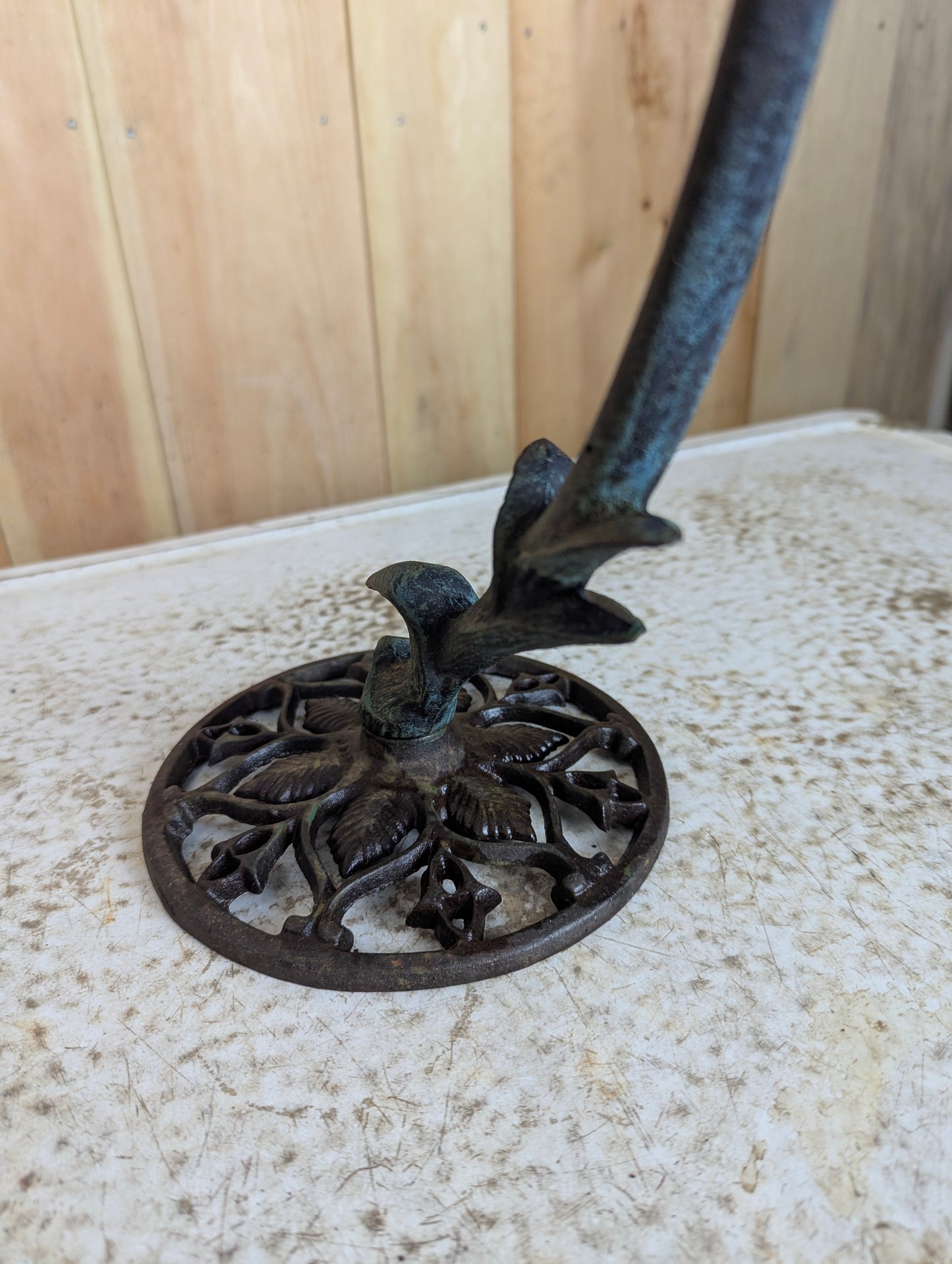 Vintage Cast Iron Banana Tree Holder