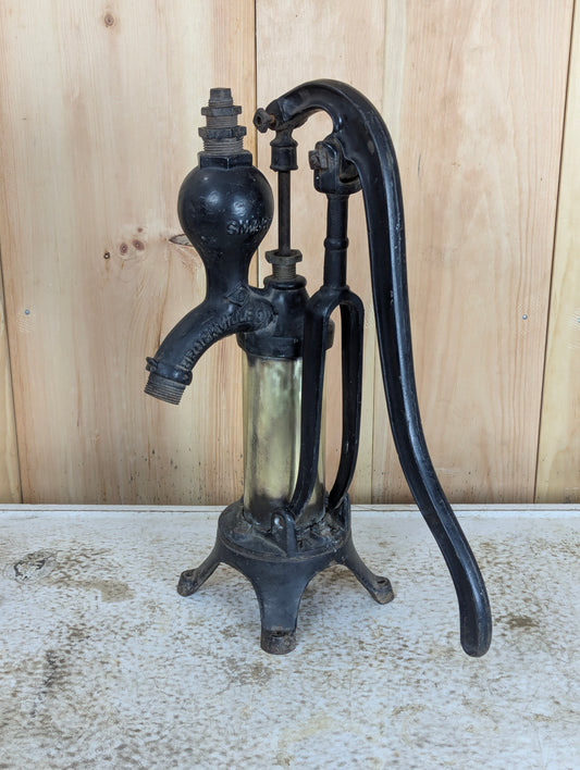Vintage Cast Iron Brass Cylinder Smart Co. Water Pump Brockville