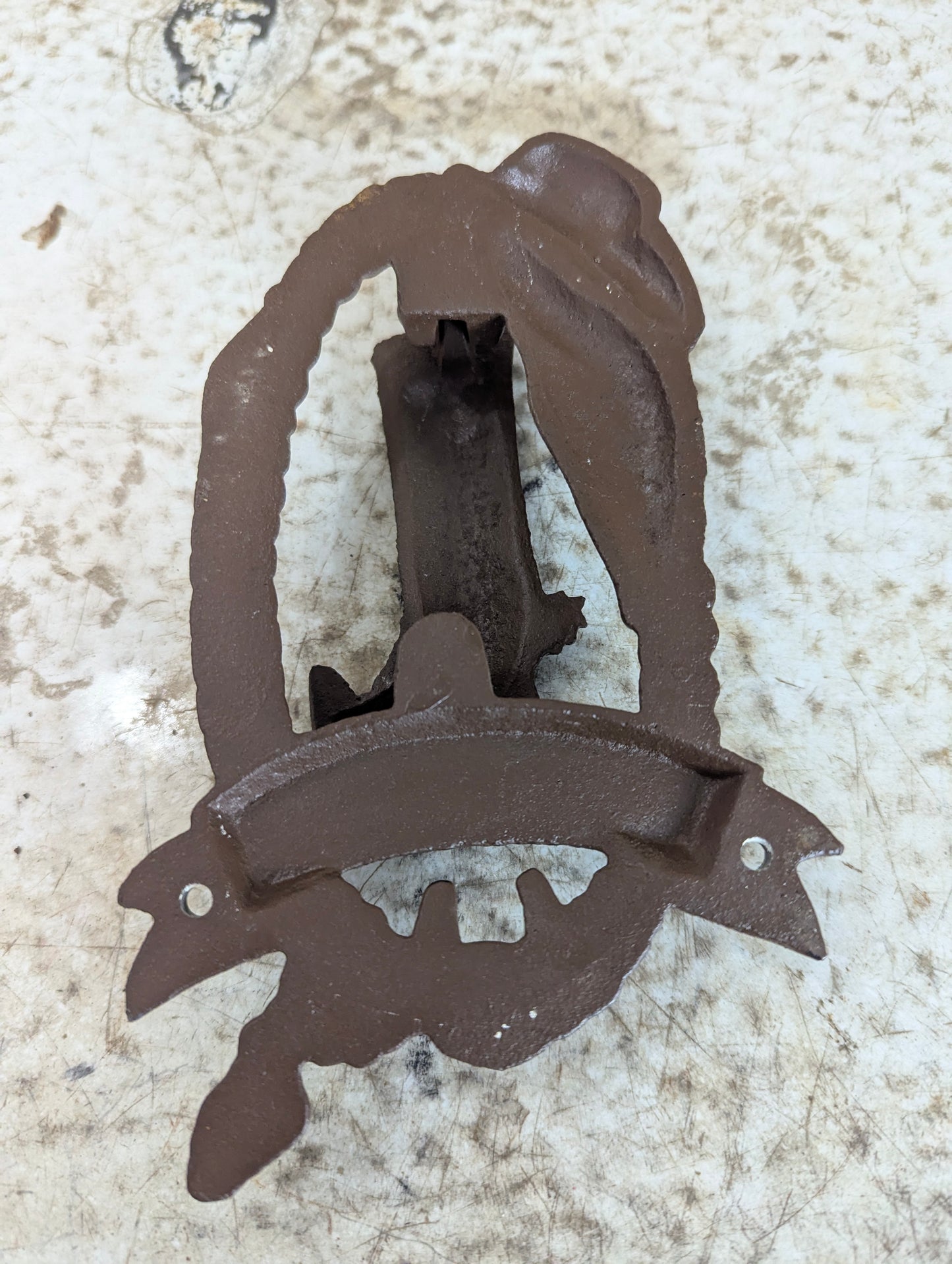 Cast Iron Western Style with Cowboy Boot Door Knocker