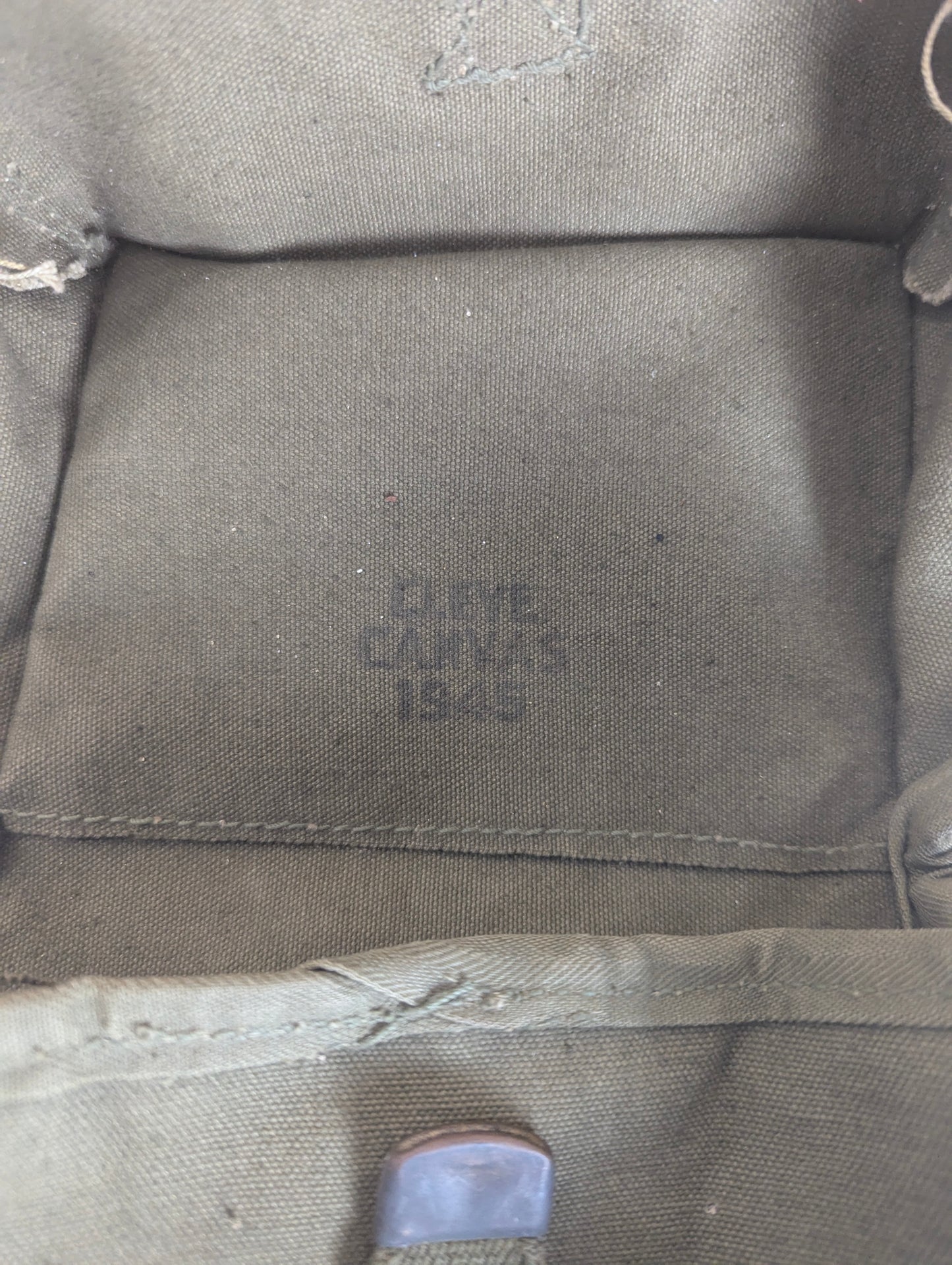1945 WW2 Cleve Canvas US Military Ammo Bag
