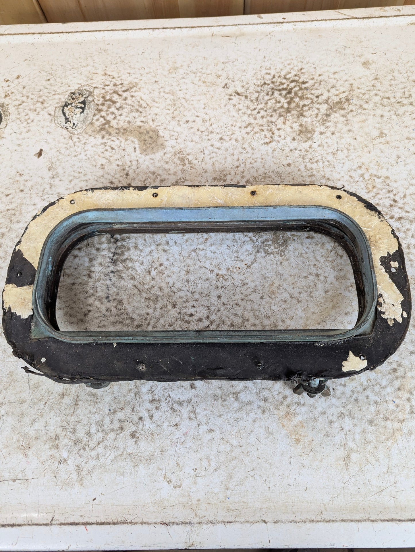 Vintage Perko Bronze Rectangular Porthole without Glass
