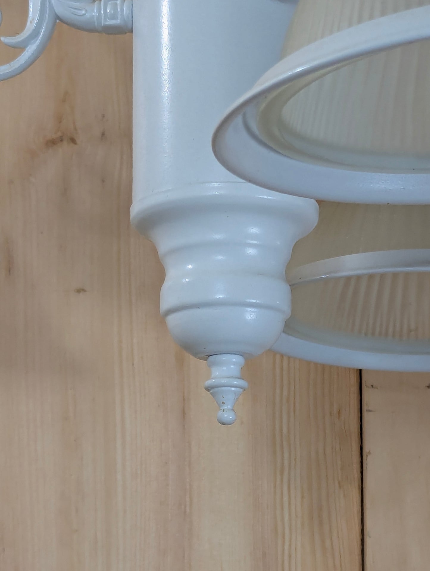 3-Light Hanging Light with Ribbed Glass Shades