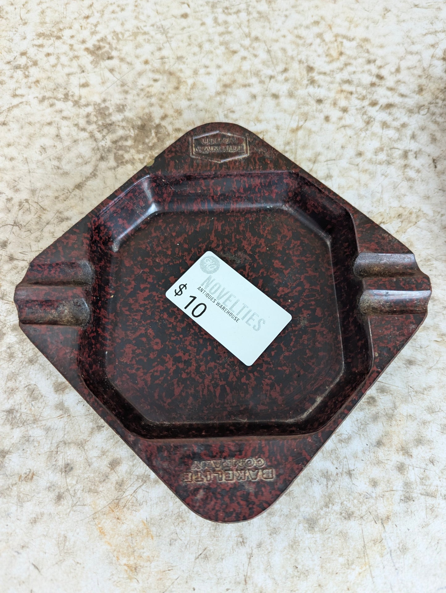 Vintage Bakelite Union Carbide Ashtrays
