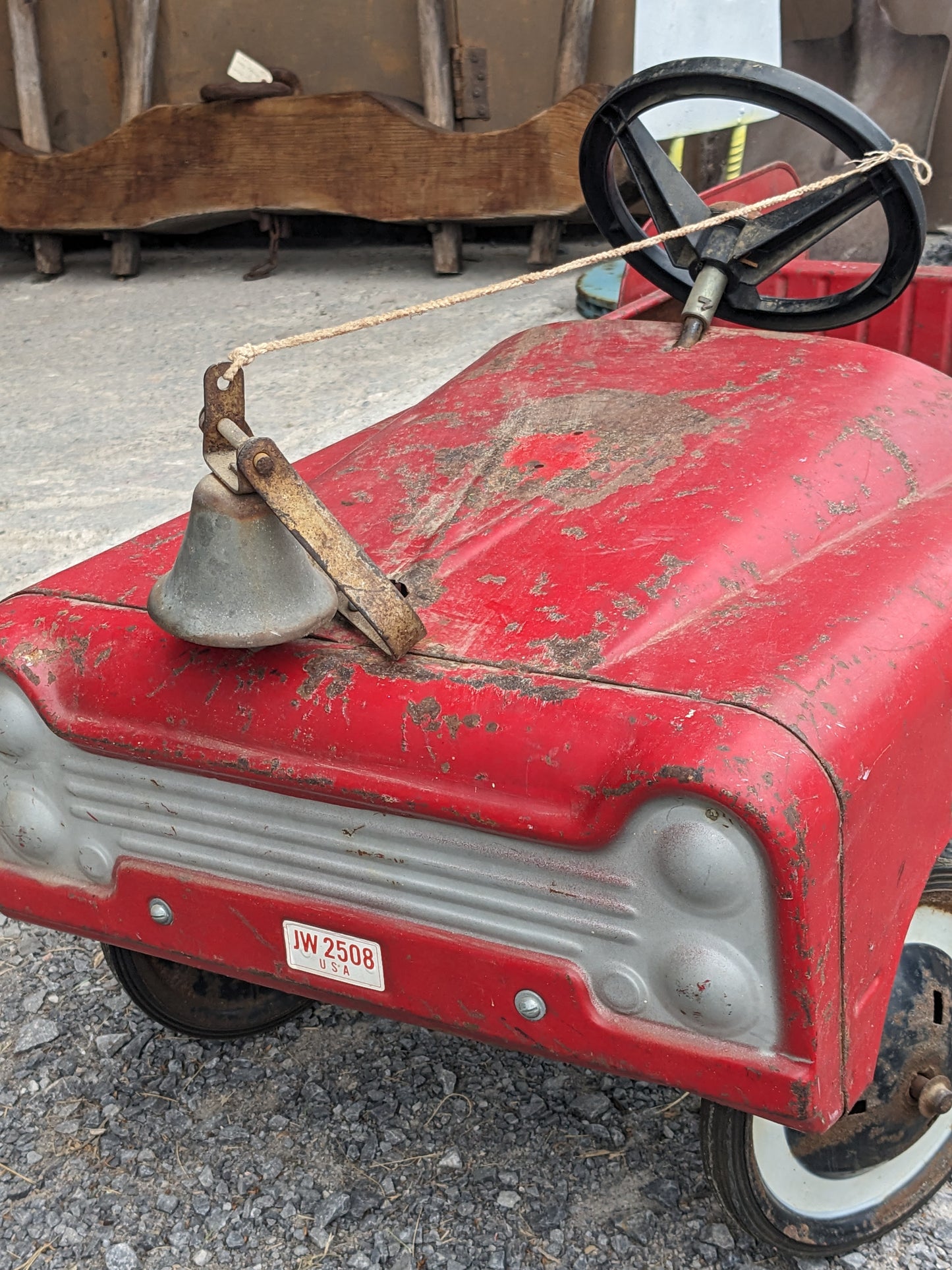 Antique Fire Fighter Unit No. 508 Pedal Car