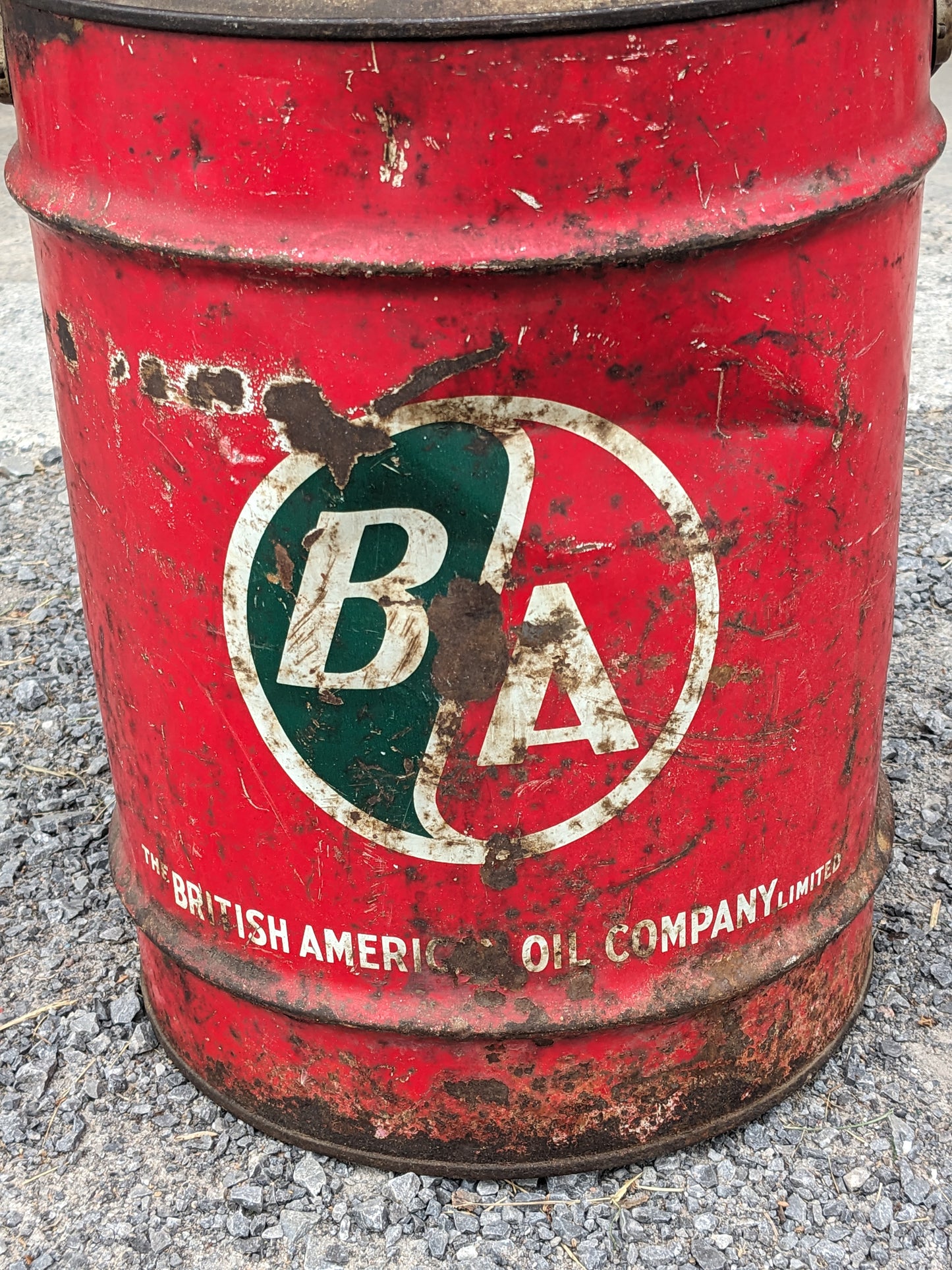 British American 5 Gallon Oil Can