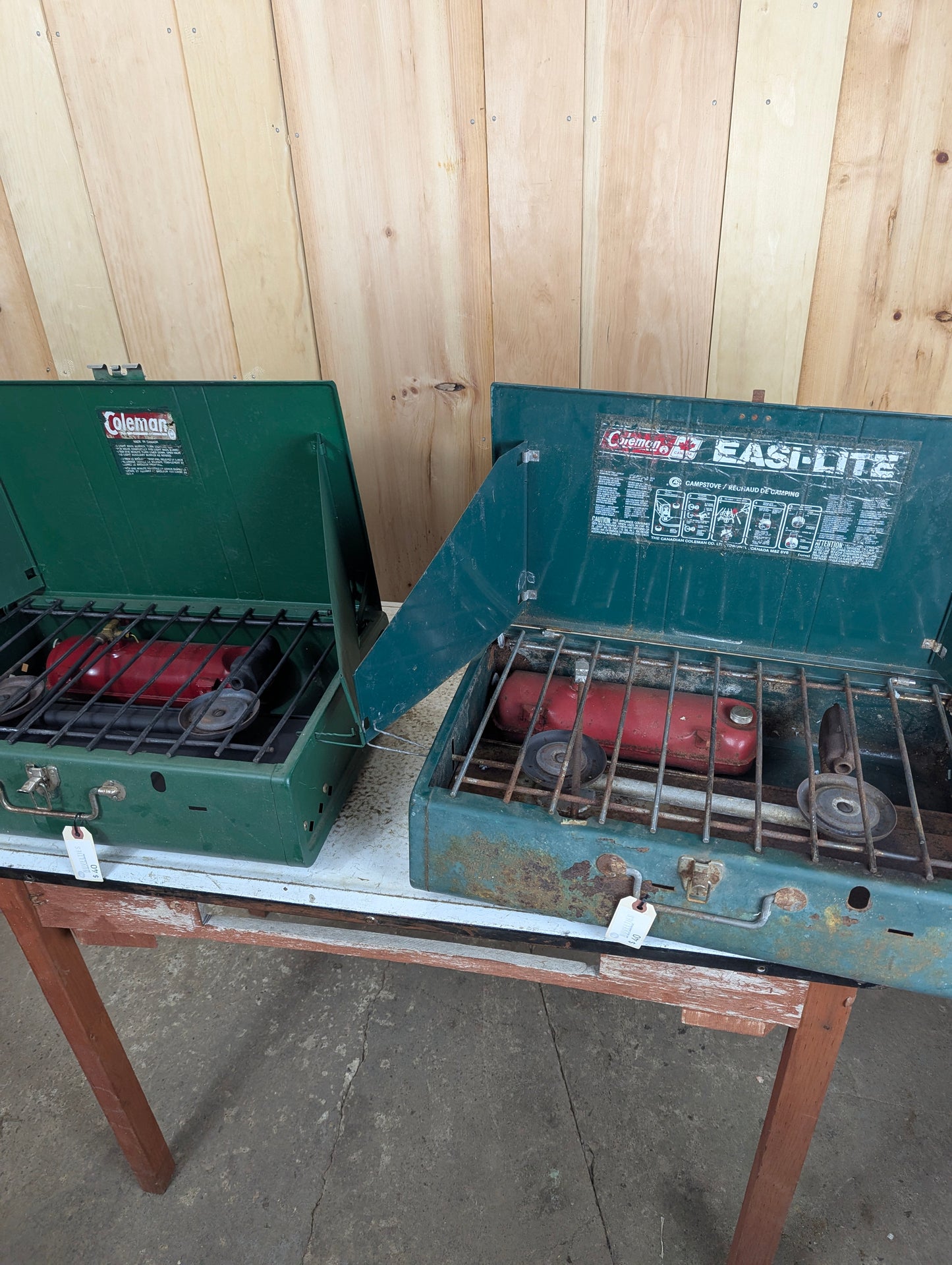 Large Coleman Portable Camping Stove Model #444