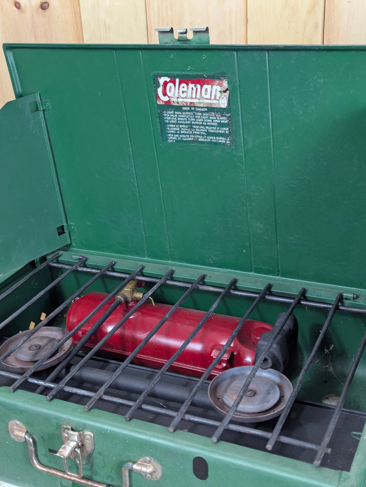 Large Coleman Portable Camping Stove Model #444