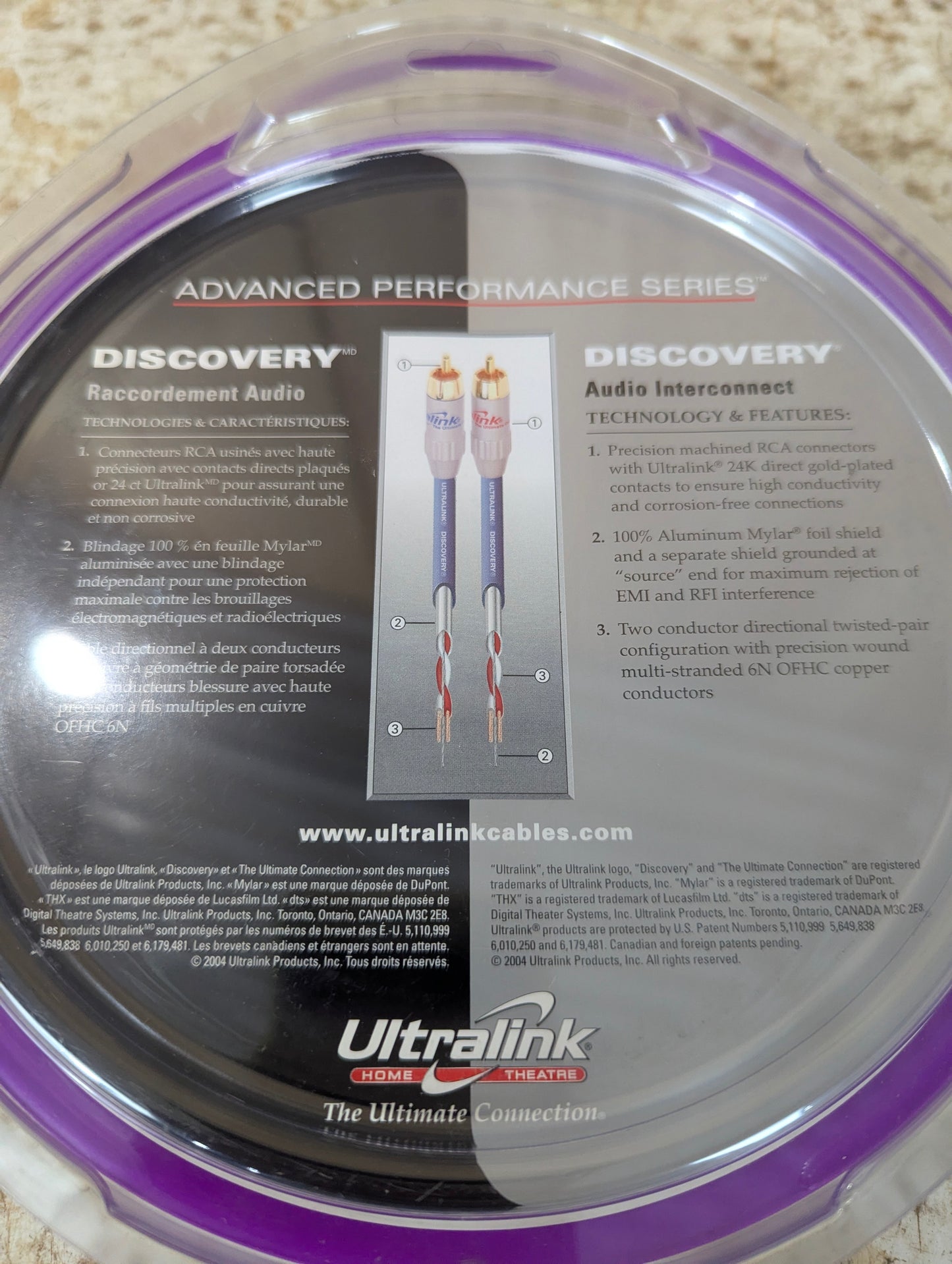 Ultralink Discovery RCA Audio Cables 2M - New Old Stock