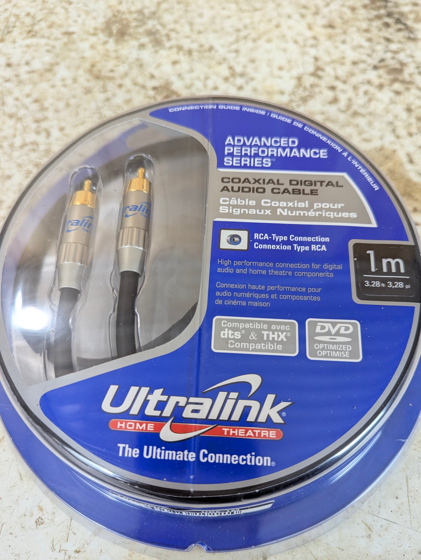 Ultralink Coaxial Digital Audio Cable 1M - New Old Stock