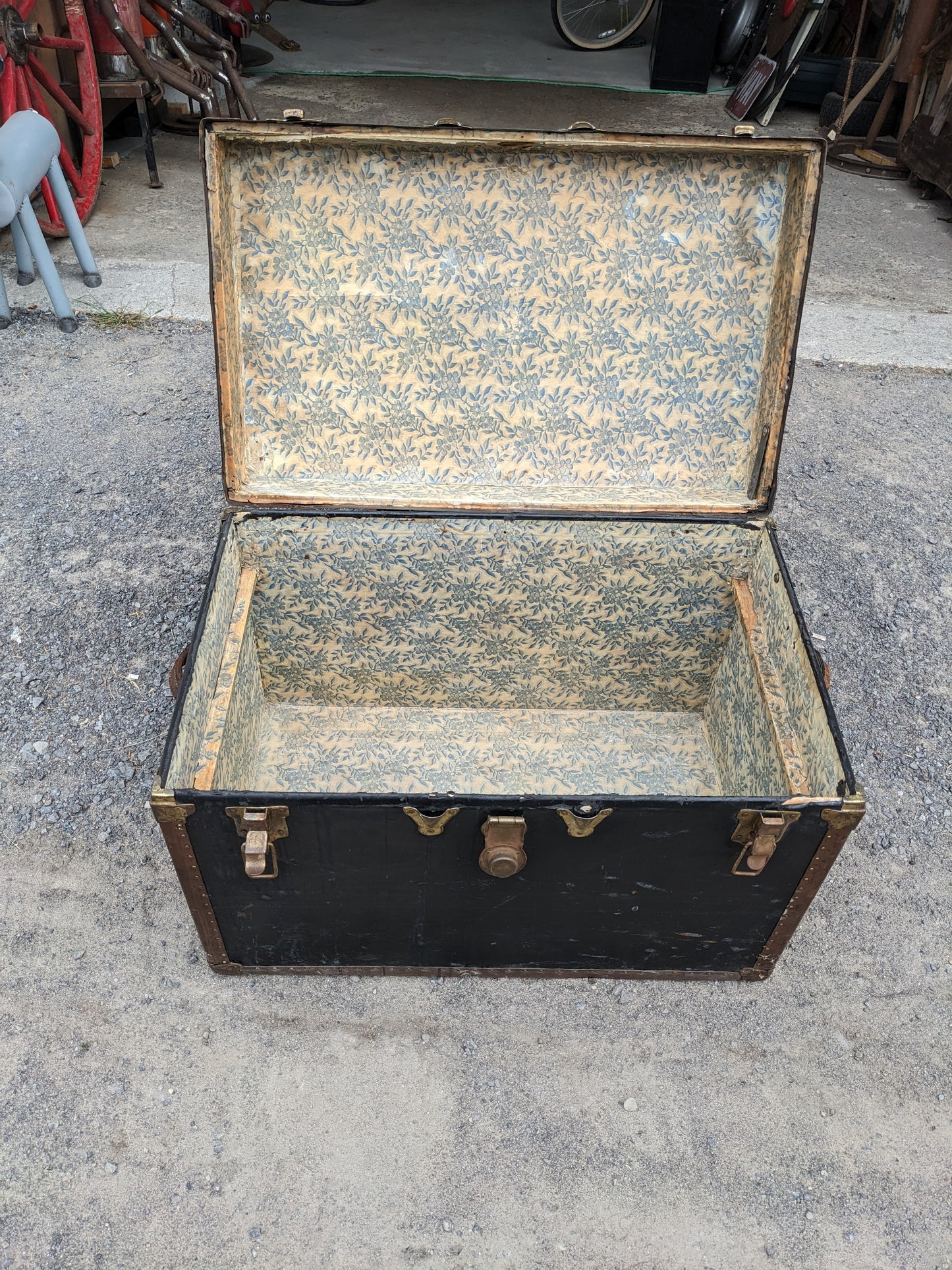 Vintage Black Trunk