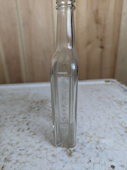 Vintage Fletcher Castoria Glass Medicine Bottle