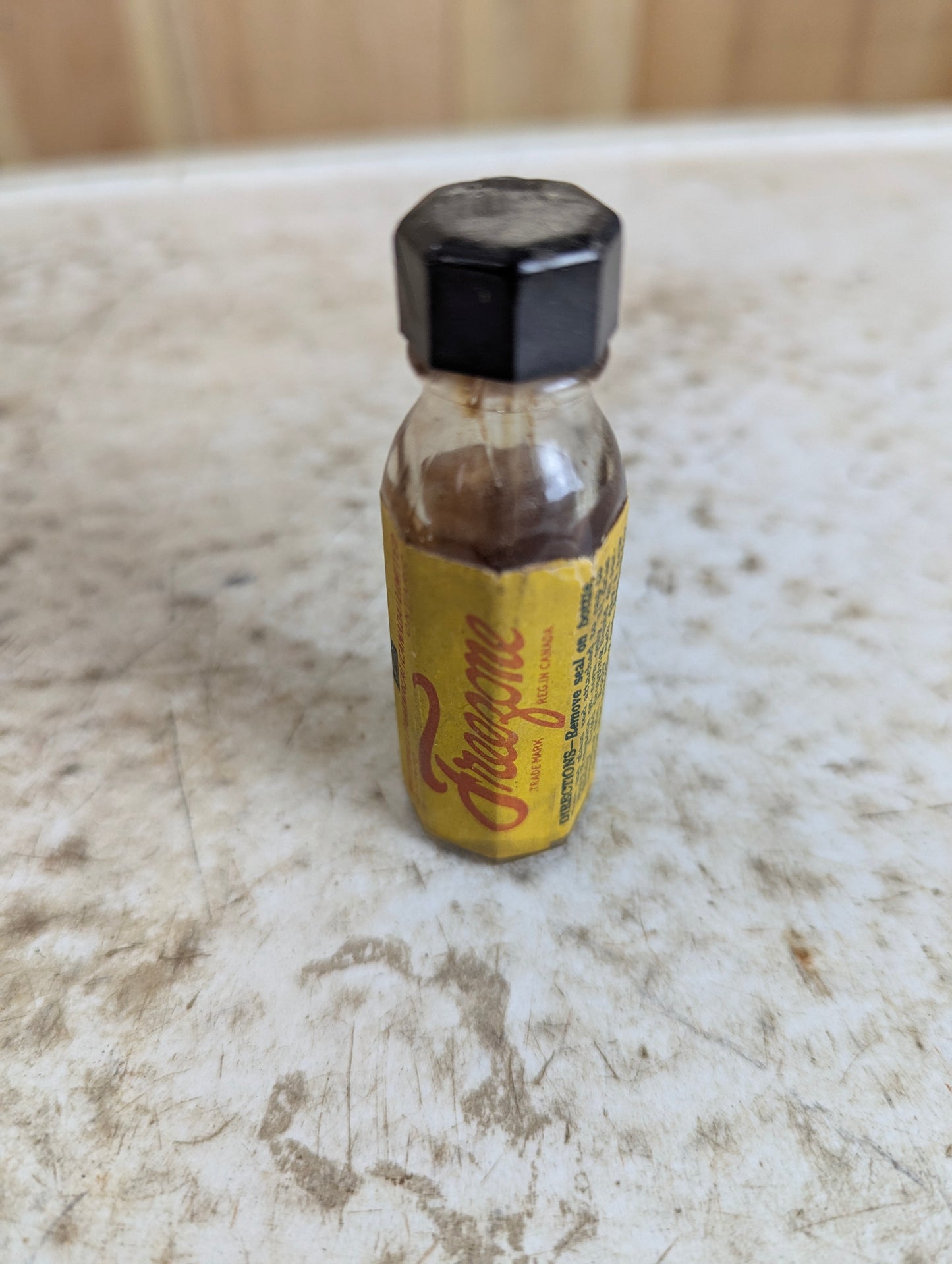 Vintage 2 1/2 Fl. Oz. Freezone Glass Bottle with Cap