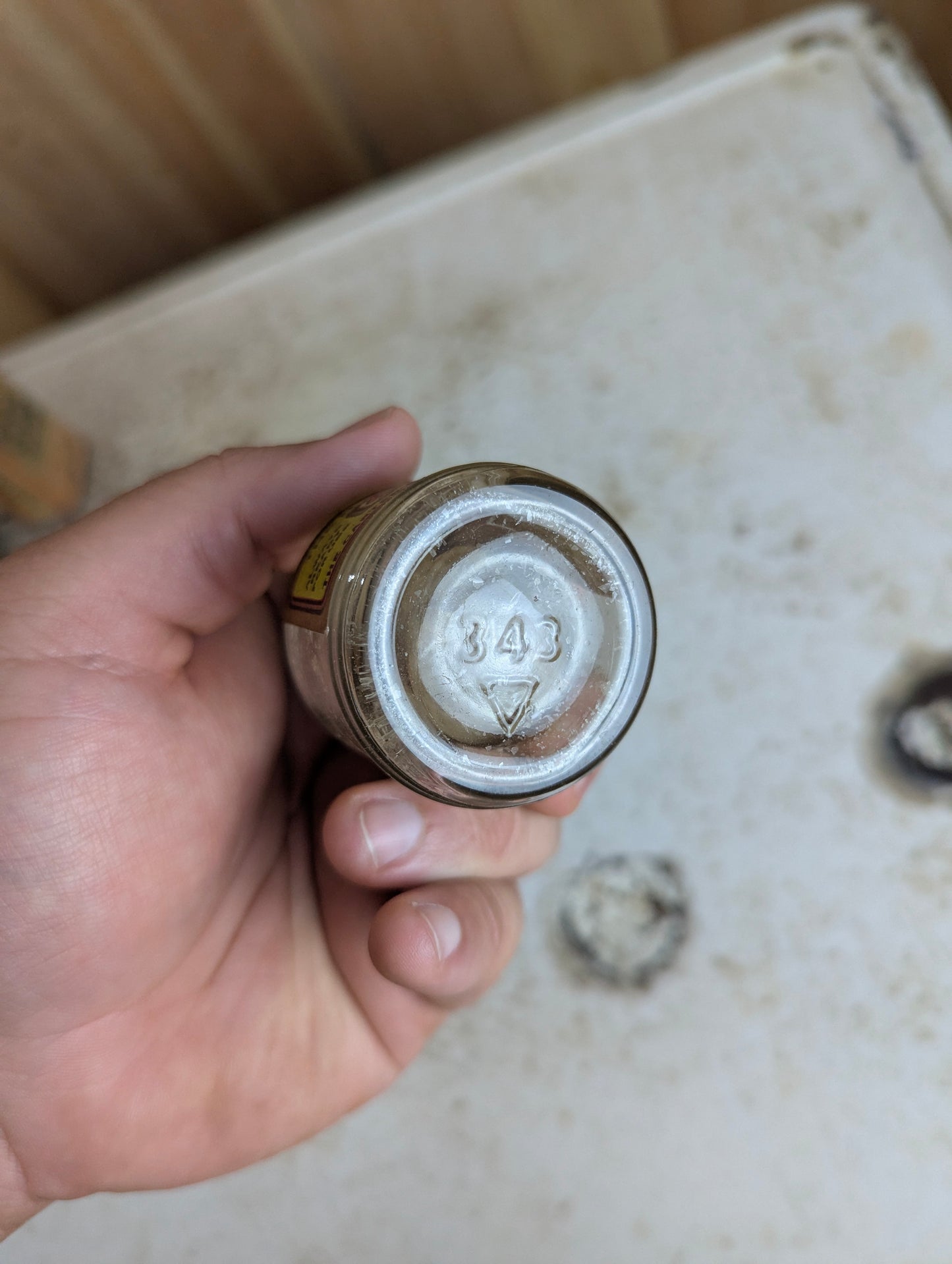 Vintage Cico The New Liquid Paste Glass Bottle with Cap
