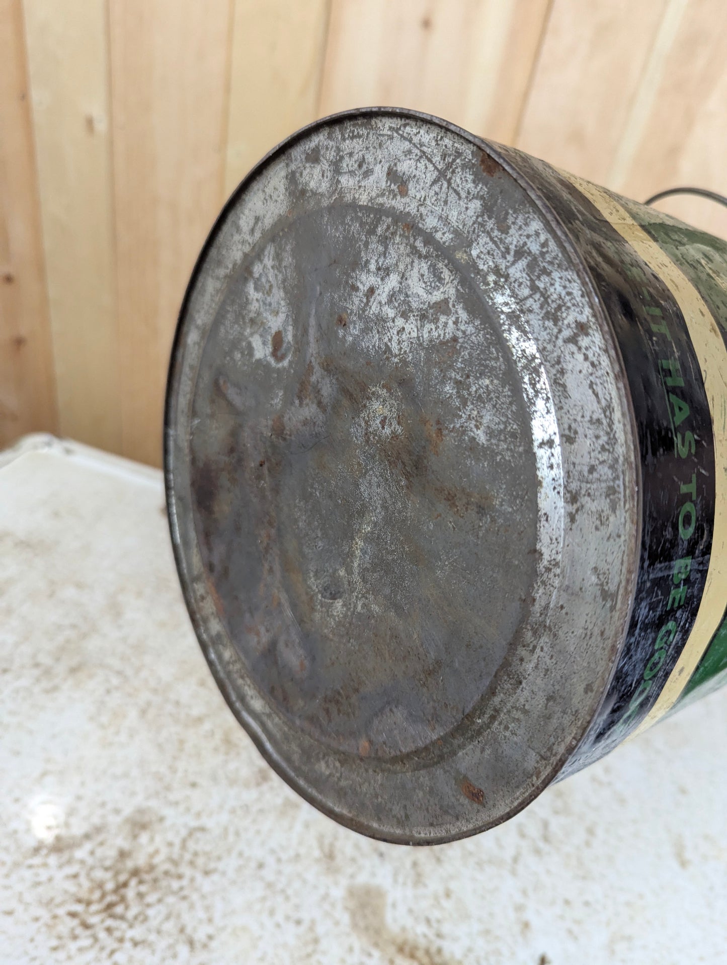 Vintage Cities Service Trojan Lubricant Can