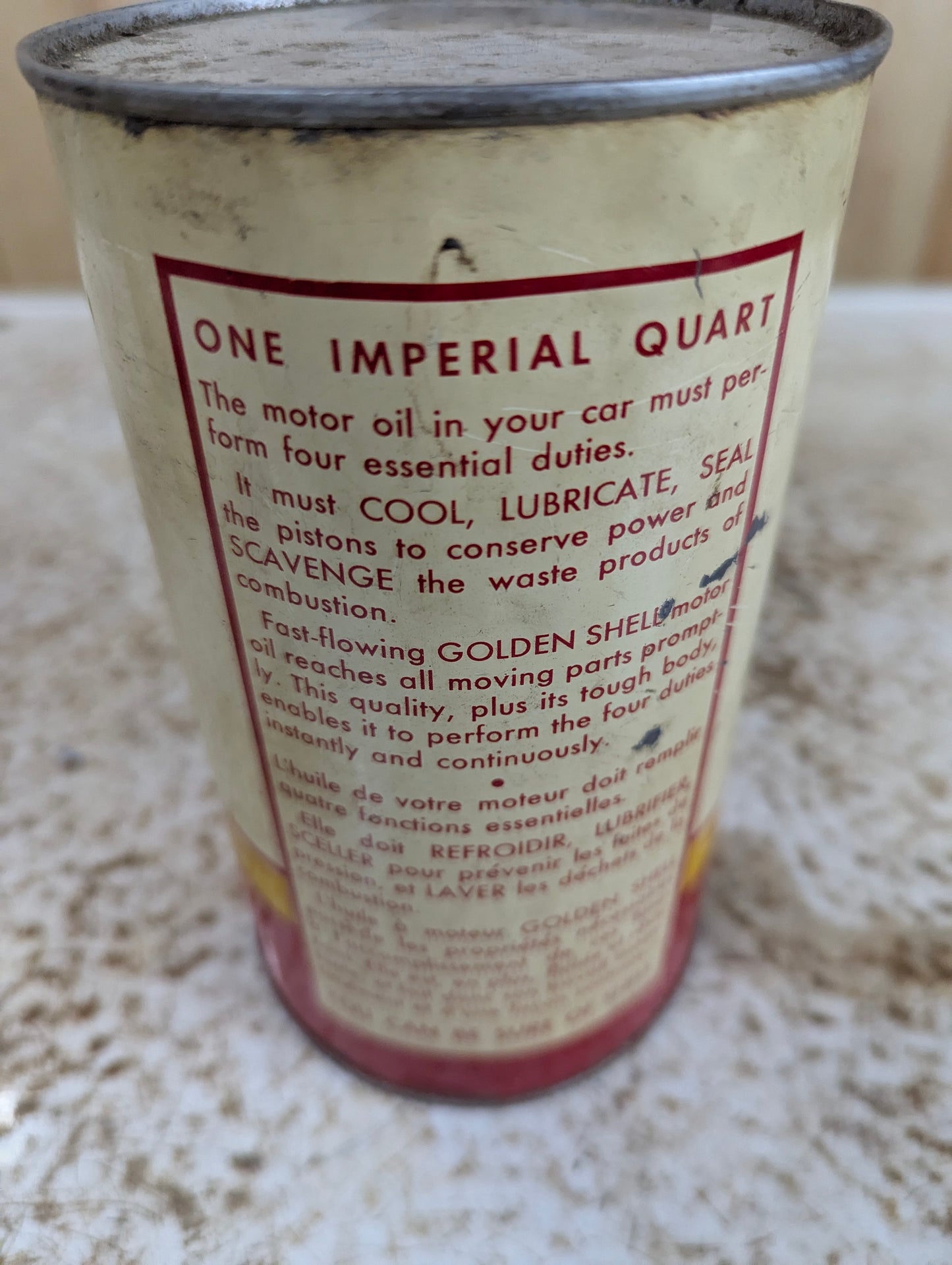 Vintage Veedol Motor Oil Can
