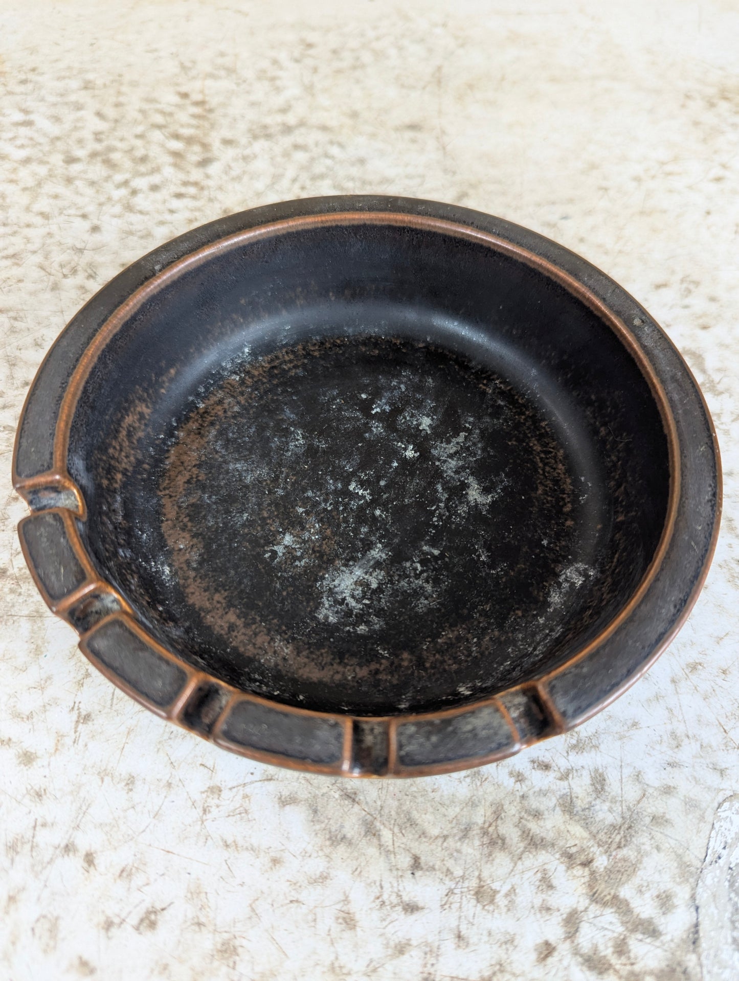 1960’s Vintage Ruska Ashtray by Ulla Procope For Arabia Finland